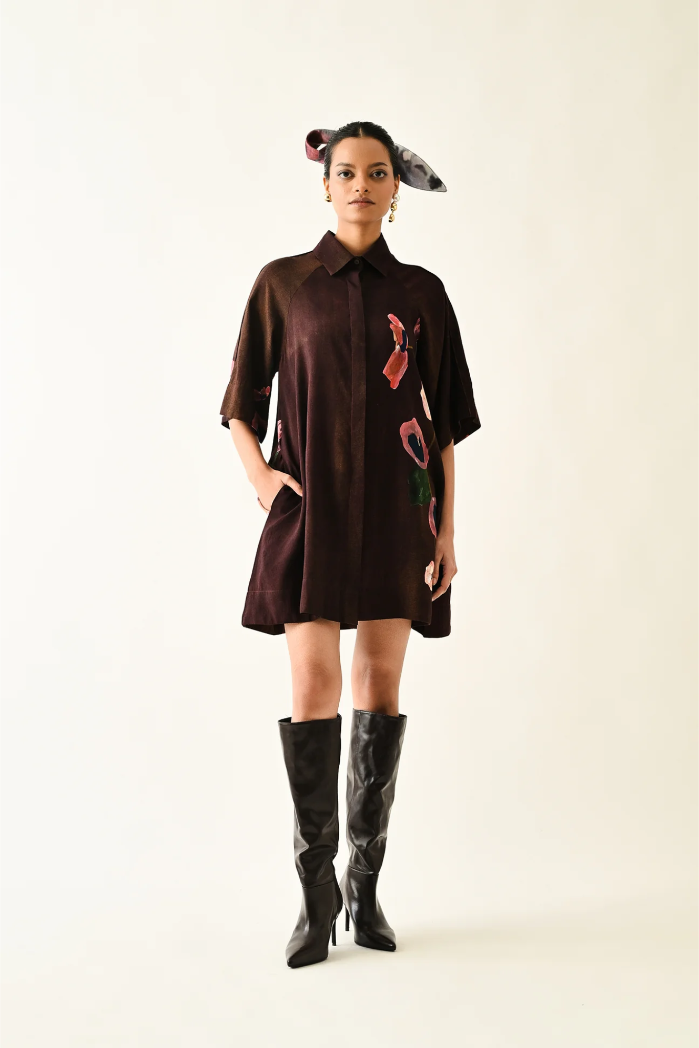 Earth Bloom Aline Short Dress