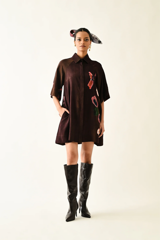 Earth Bloom Aline Short Dress