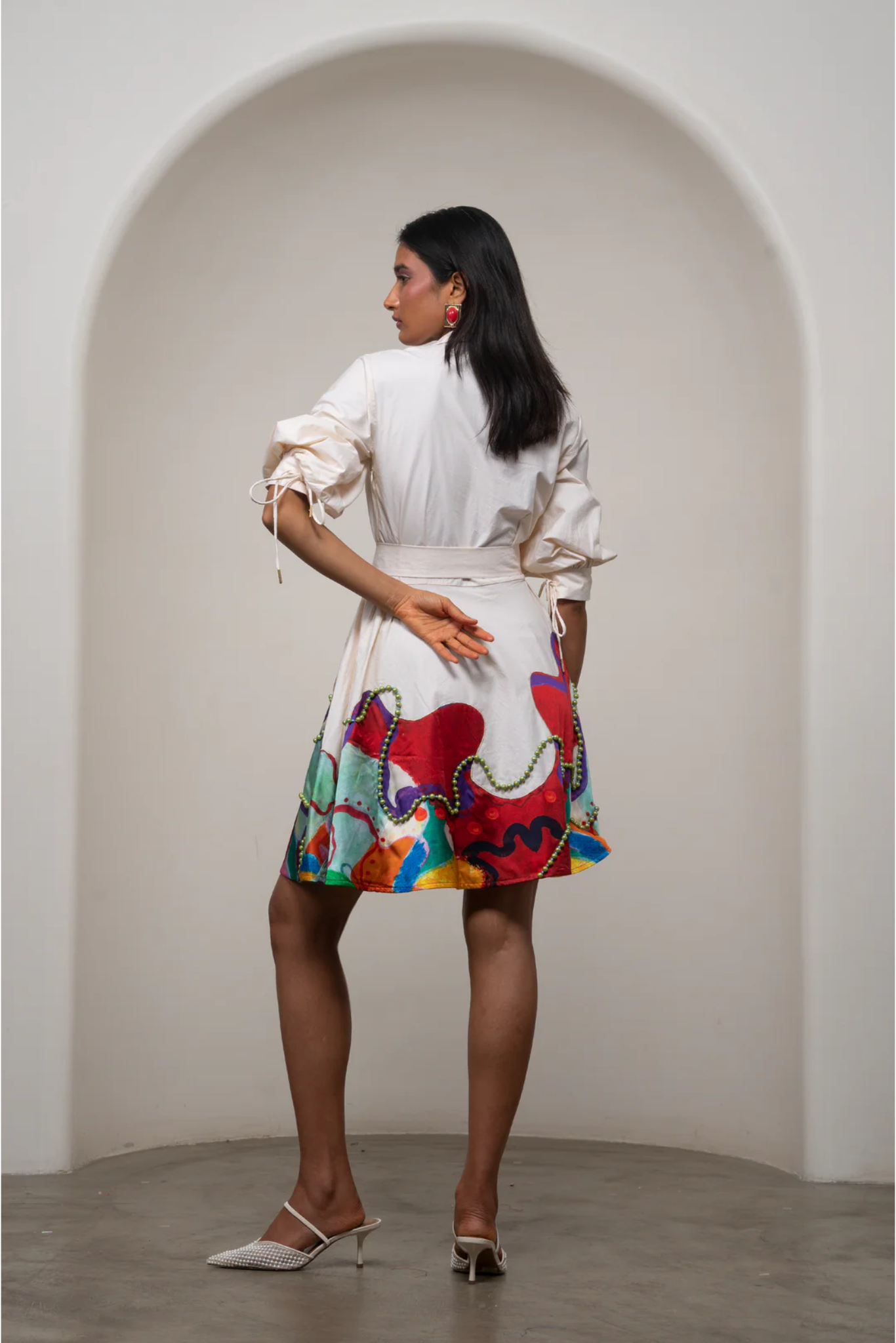 Alya Tie-Up Dress