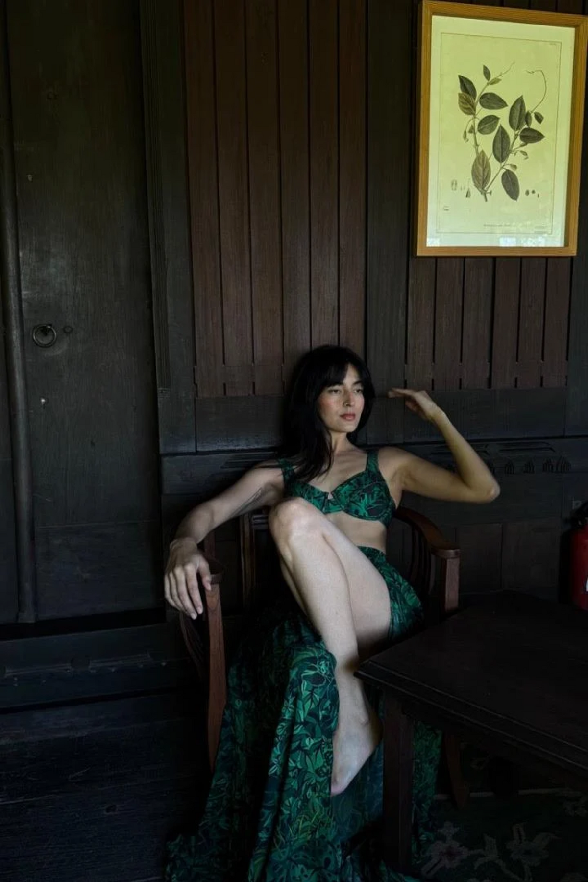 Balconette Underwired Bikini Top - Emerald Jungle