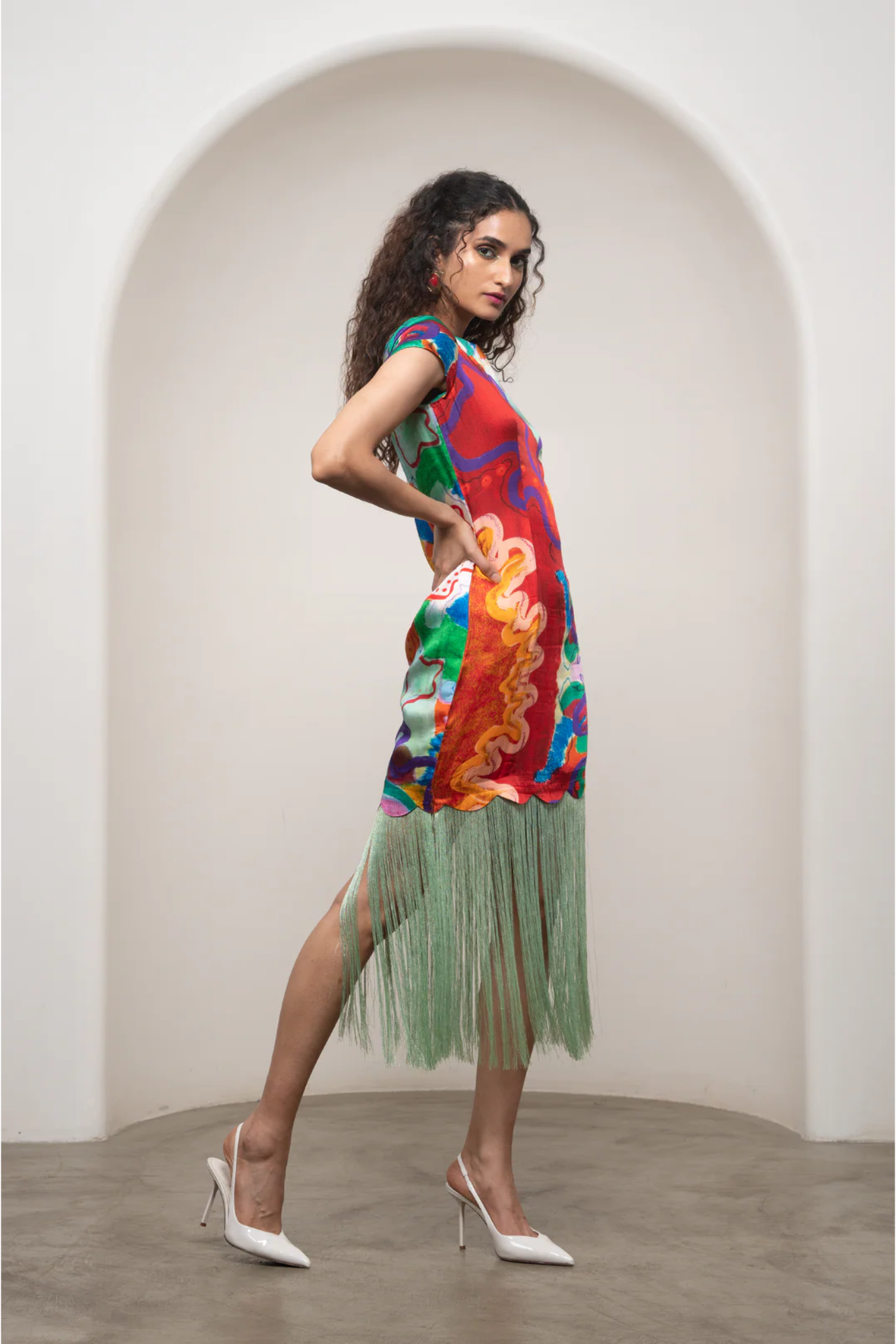 Alya Fringe Dress