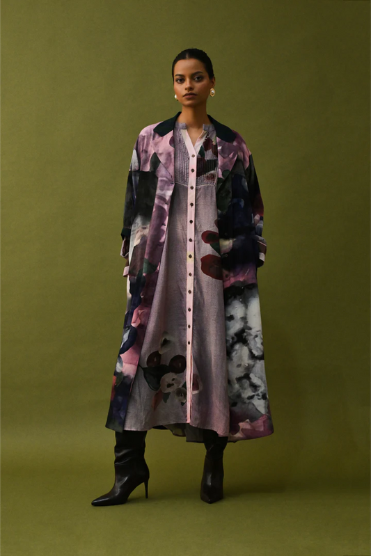 Dusk Pink Trench Set