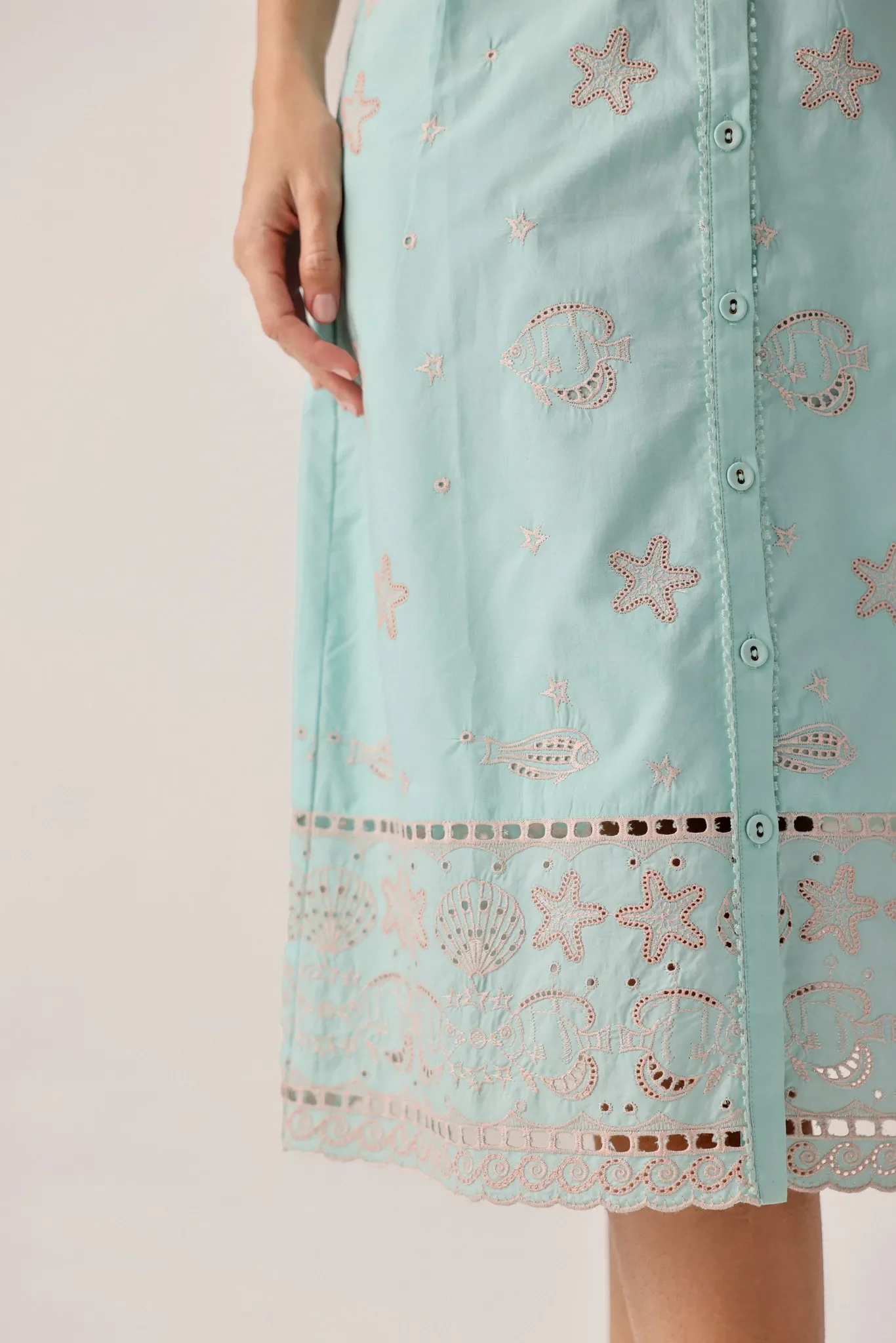 Kaia Skirt - Aqua