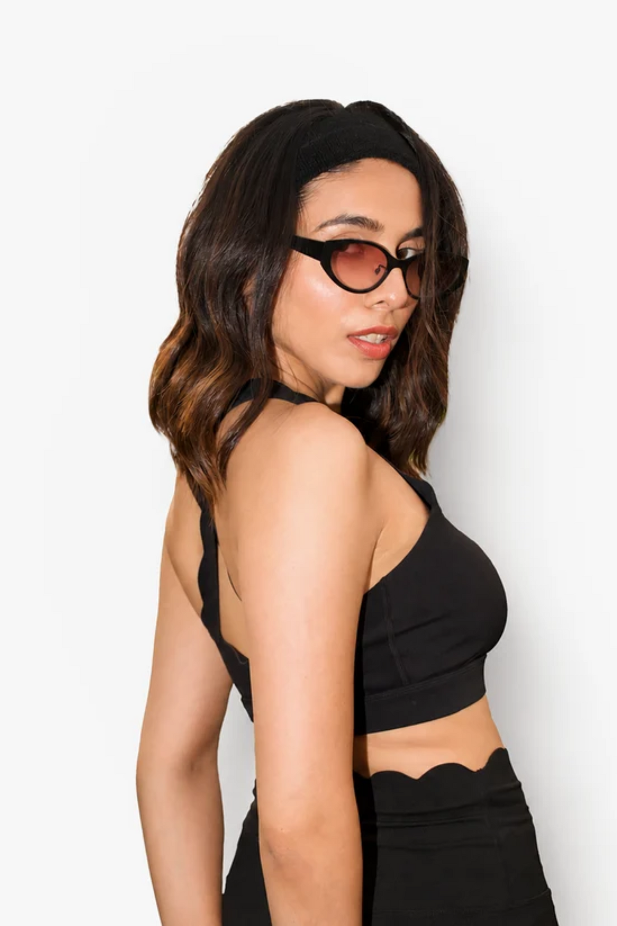 The Scallop Bra in Moon Black