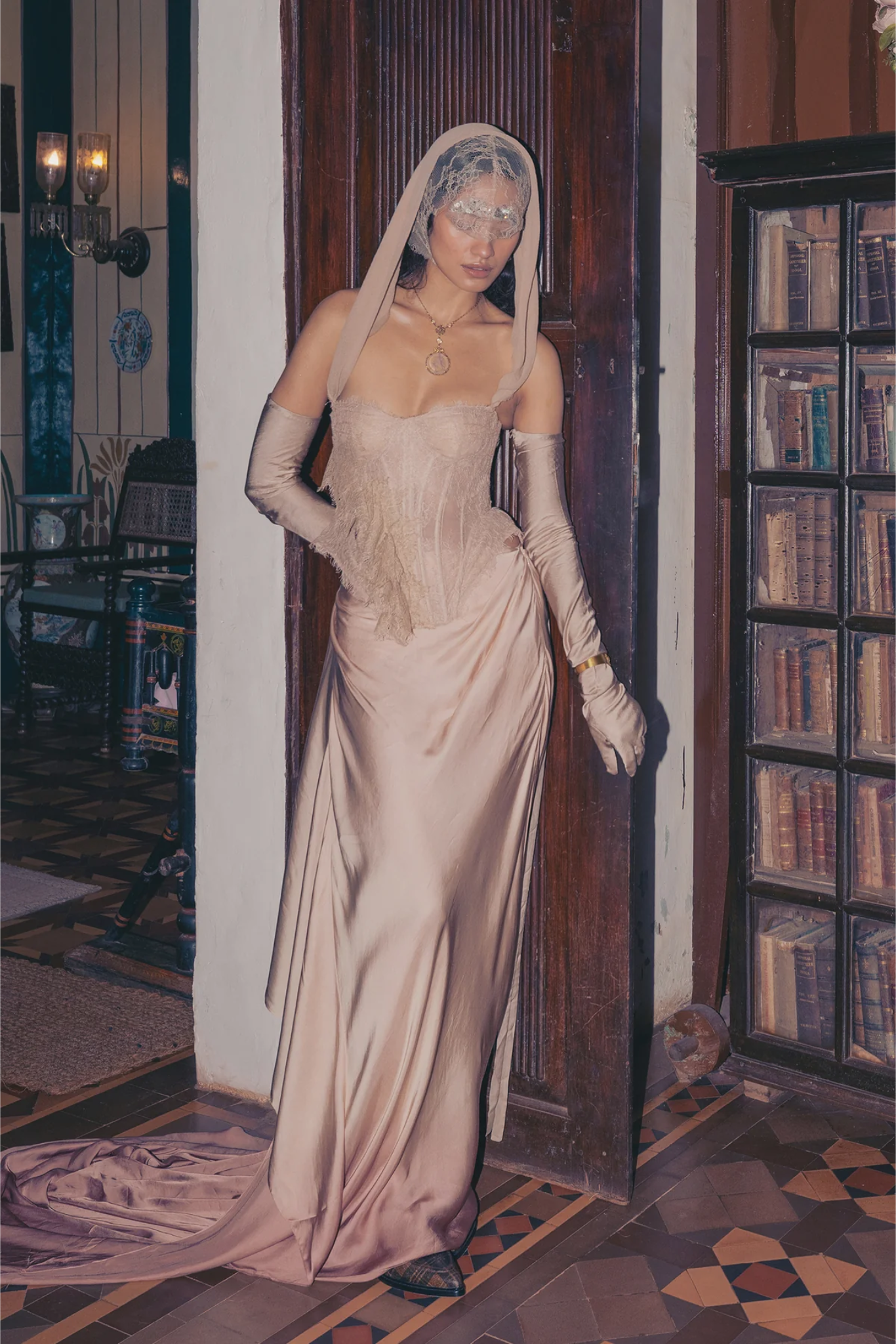 Champagne on my corset