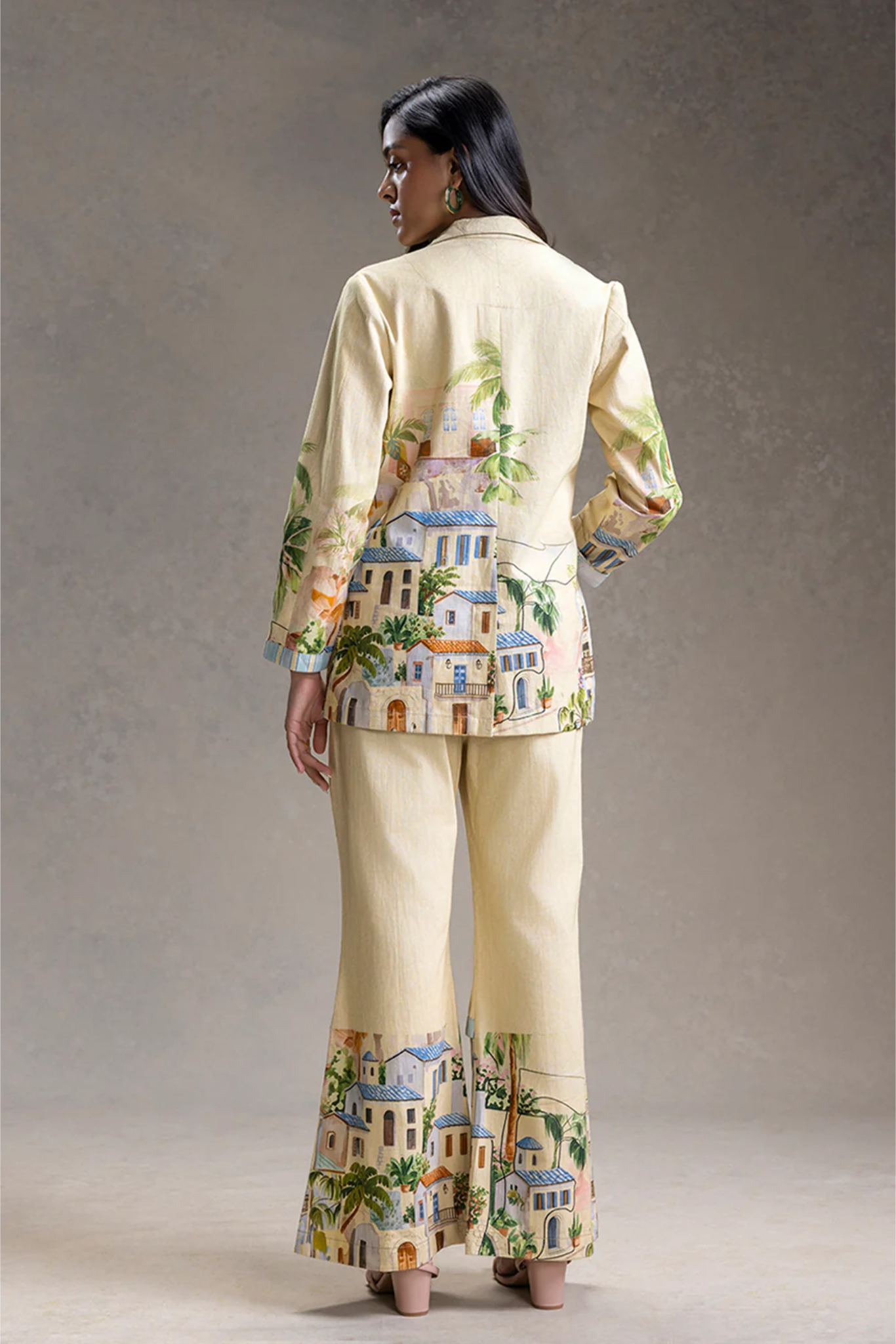 Riviera Printed Blazer Set
