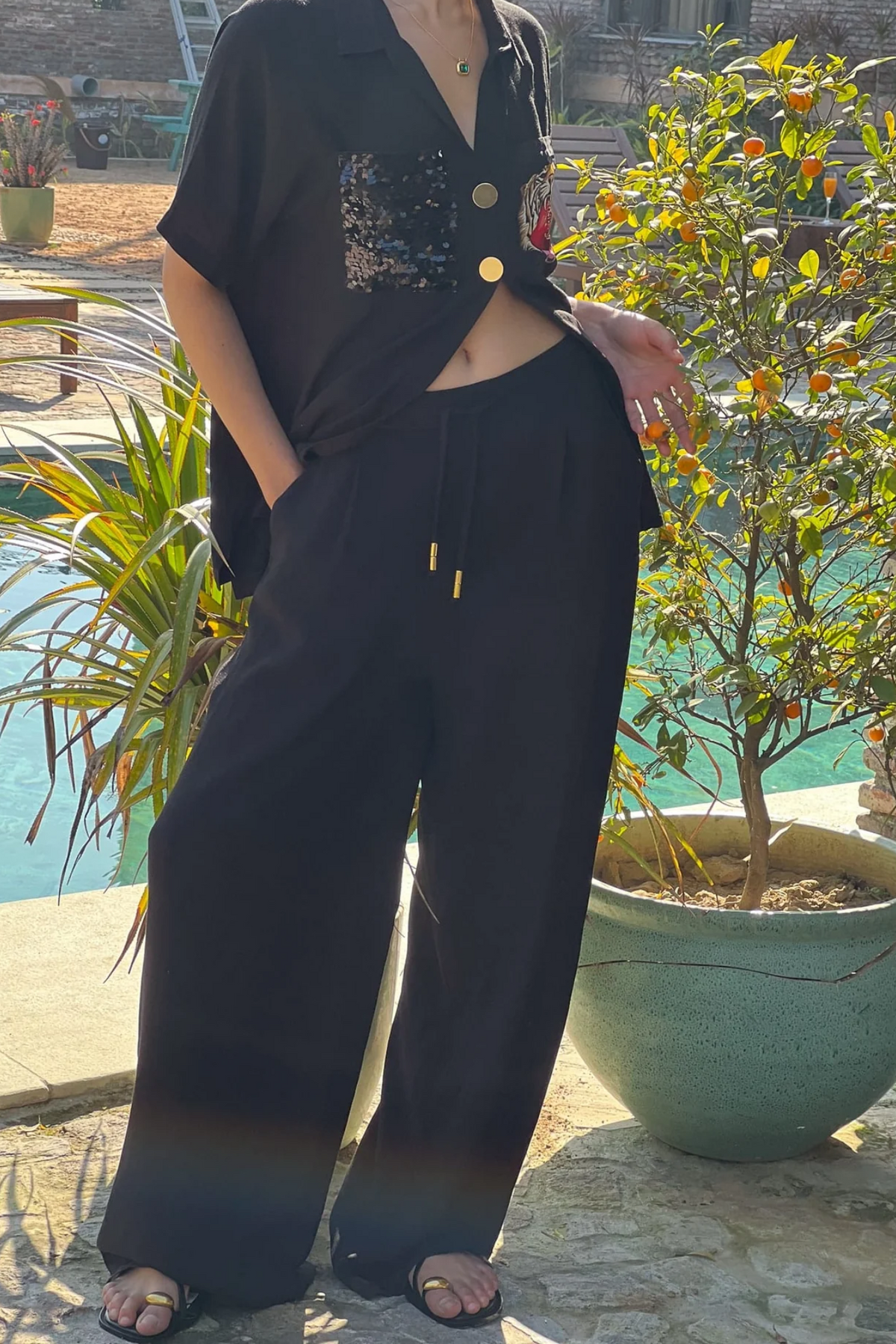 Black Lounge Trousers