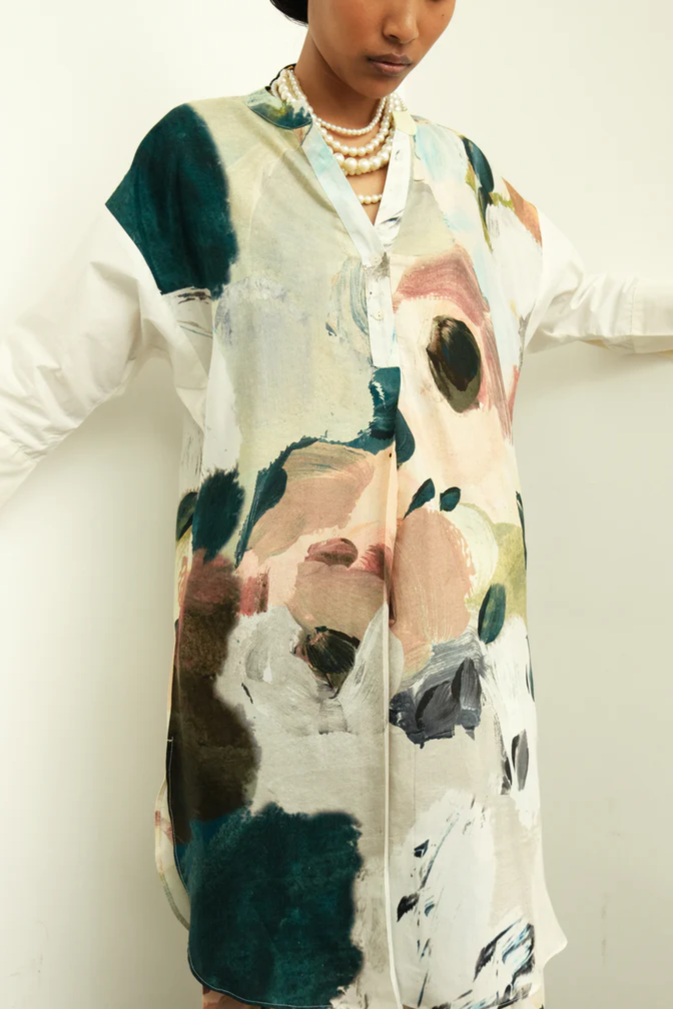 Moonbloom Ivory Batwing Kurta