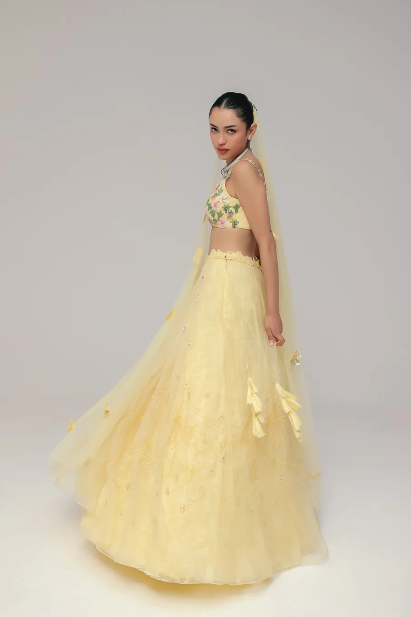 A Yellow Haldi Lehenga