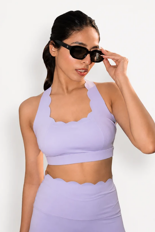 The Scallop Bra in Lilac