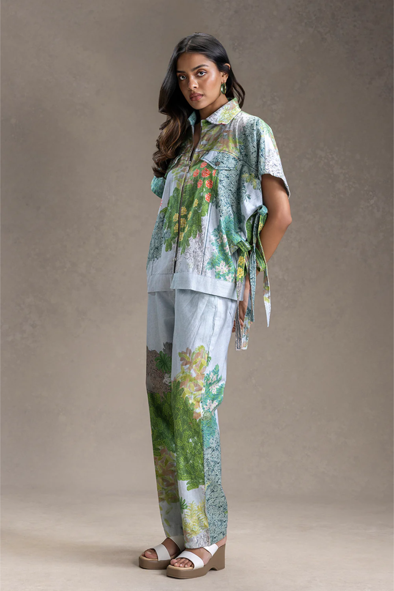 Blume Printed Shacket and Pants