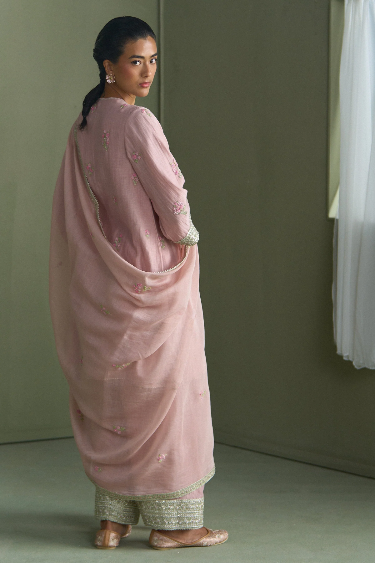 Pink Alice Yoke Kurta Set