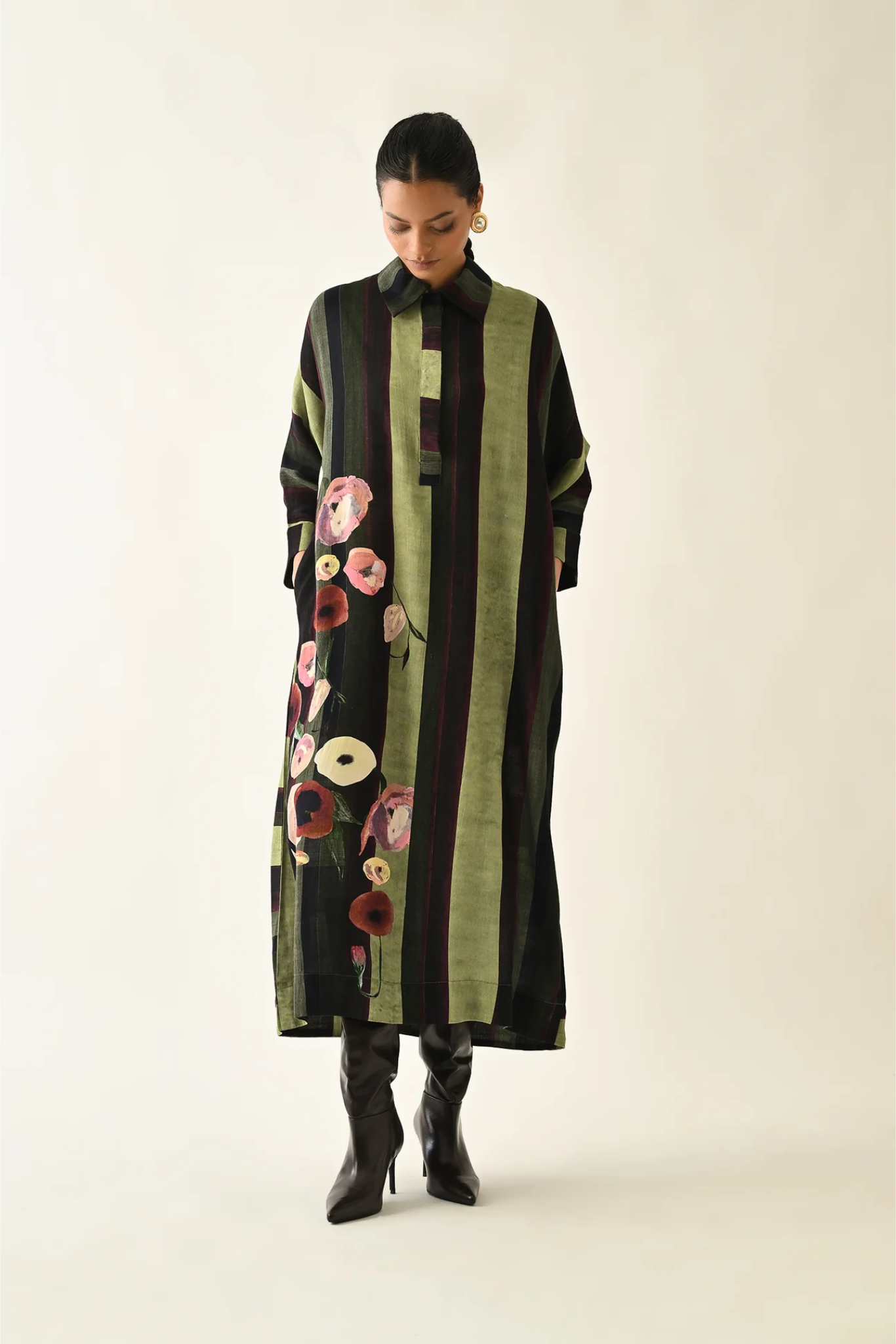 Moss Stripes MH Dress