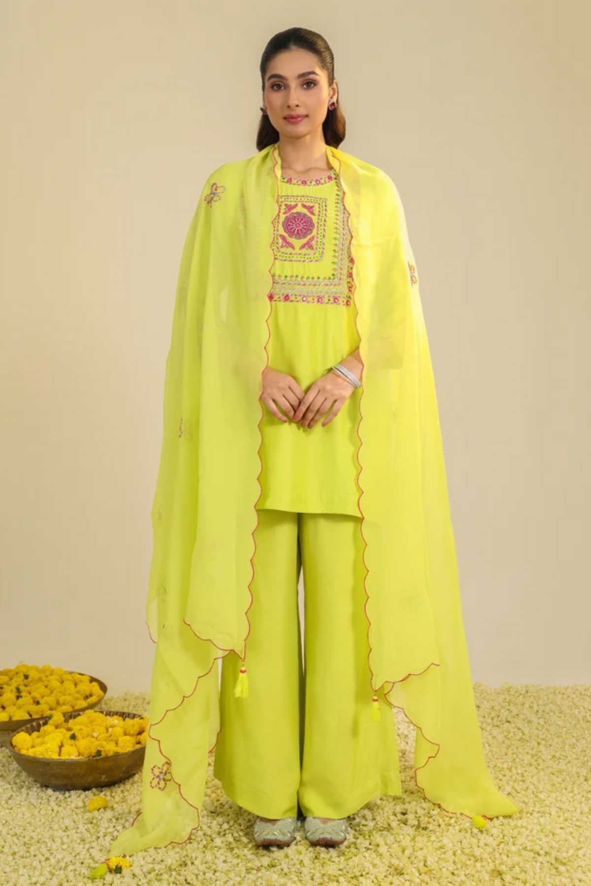 Yellow Gulshan Kurta Set