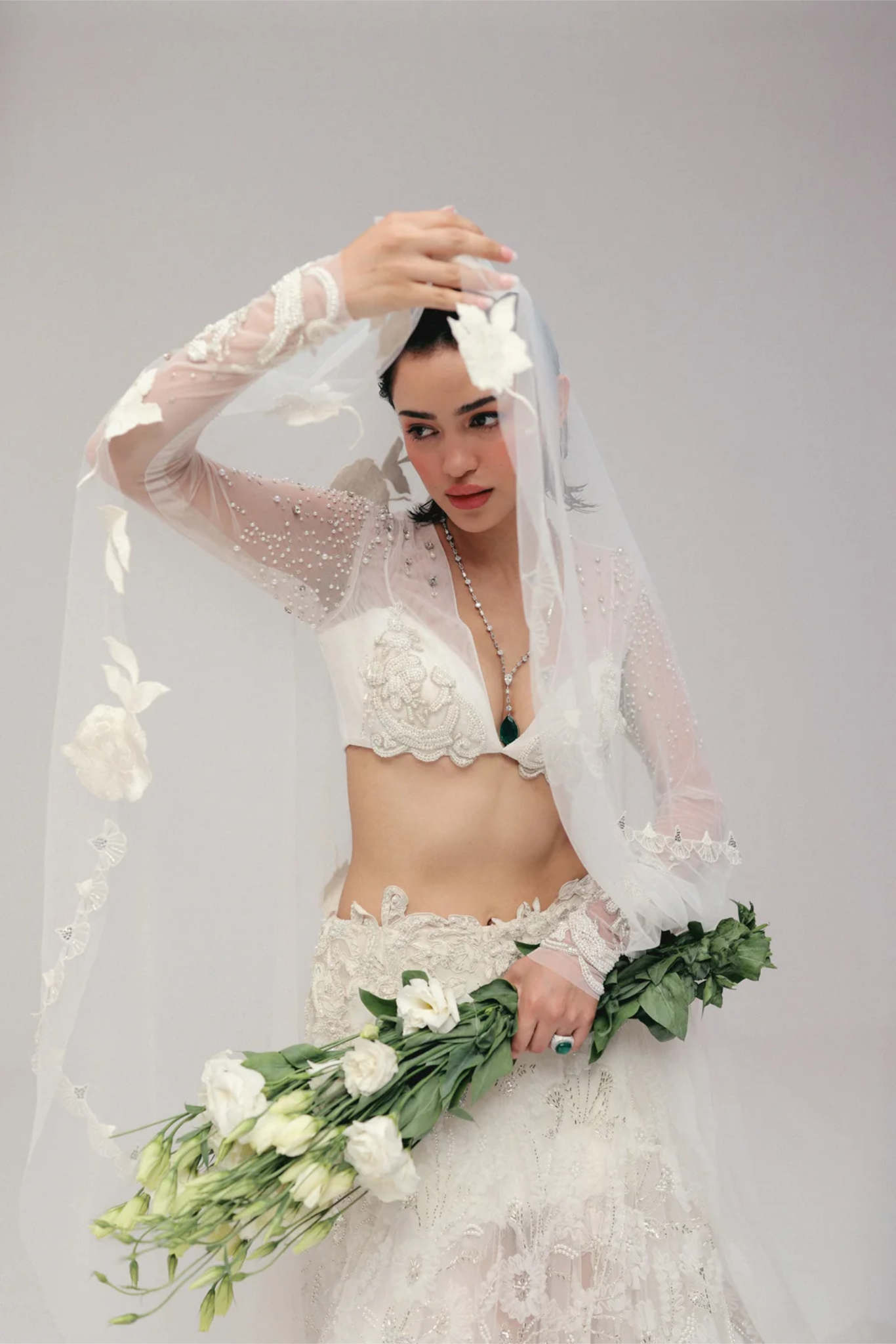 A White Wedding Lehenga II