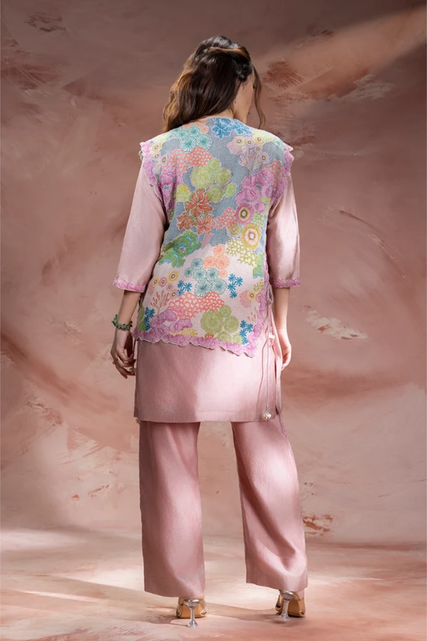Kaia Embroidered Kurta Set with Jacket