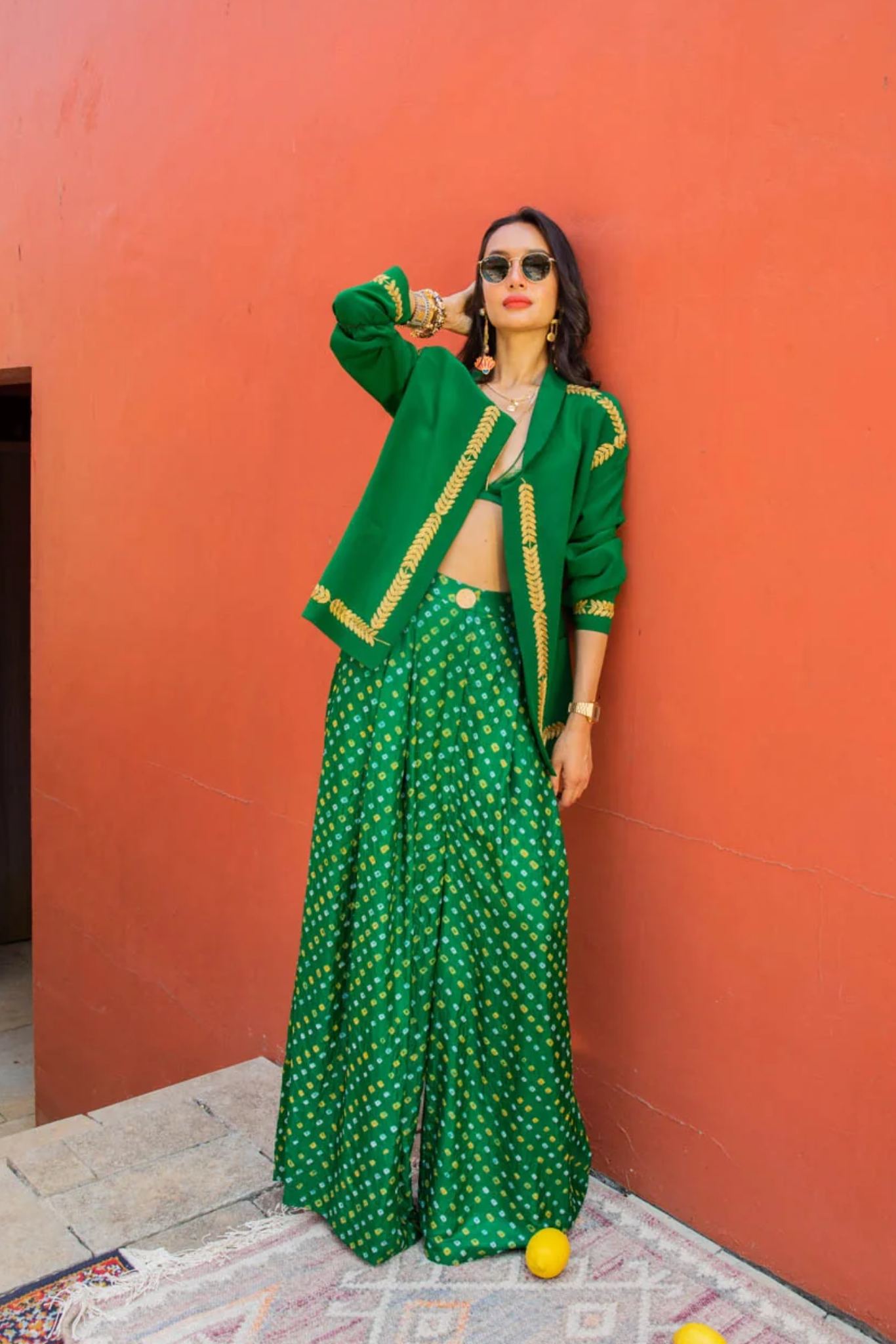 EMERALD BANDHINI SET