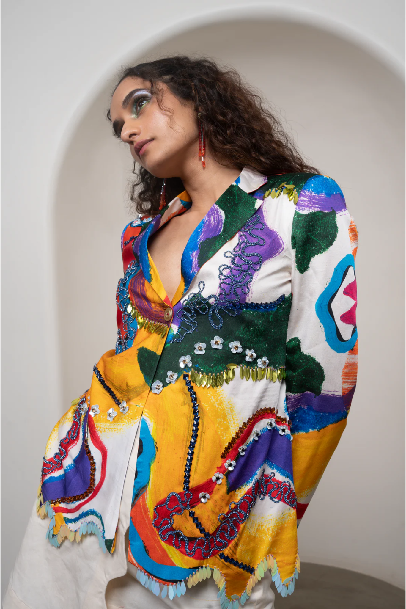Ruel Wavy Blazer Set