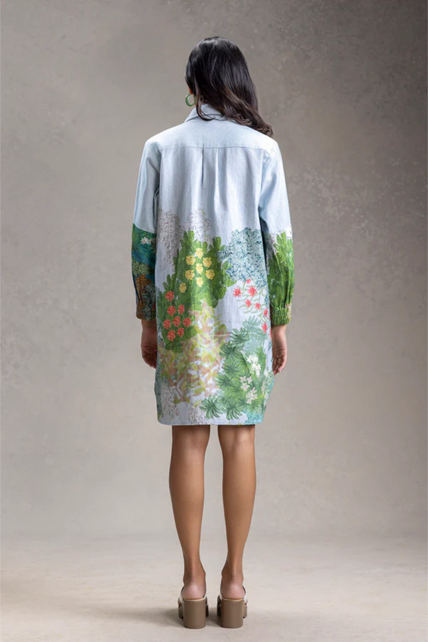 Blume Tie-Up Detailed Shirt Dress