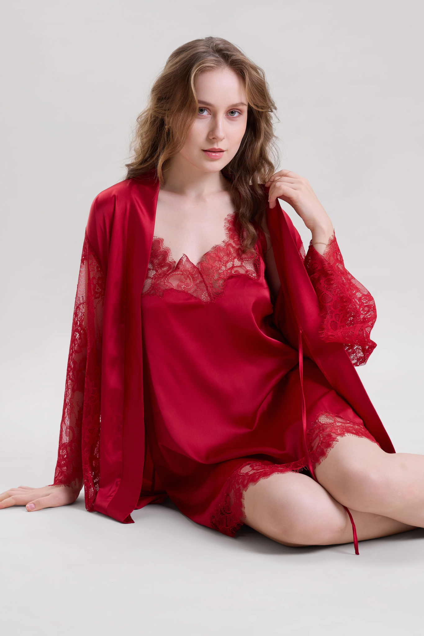 Red Lace Cami Dress
