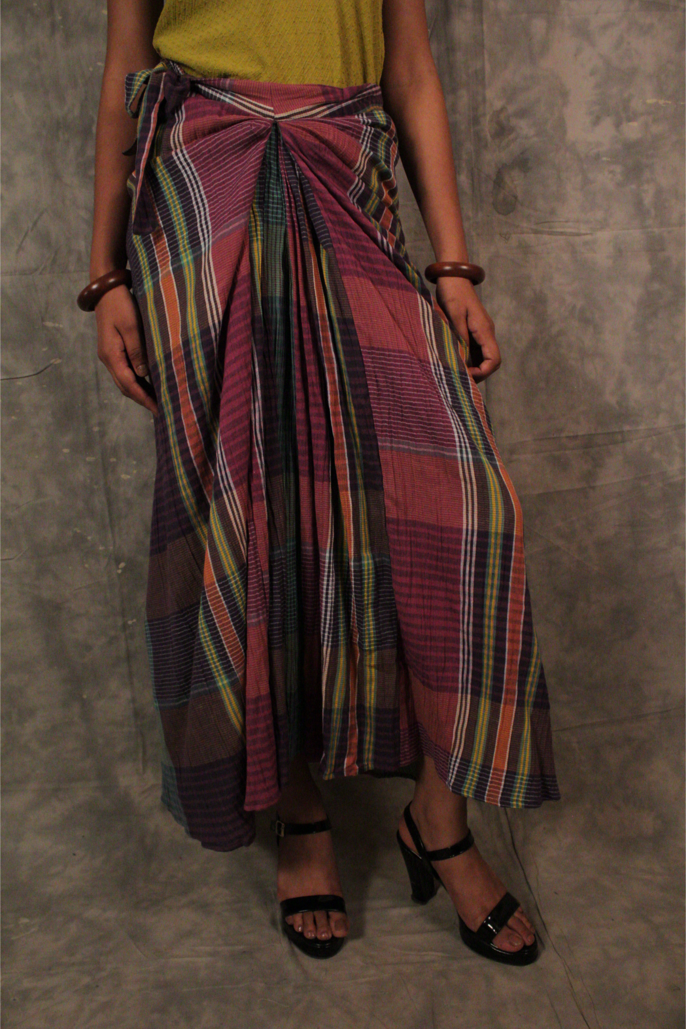 Antaria wrap skirt - Plaids