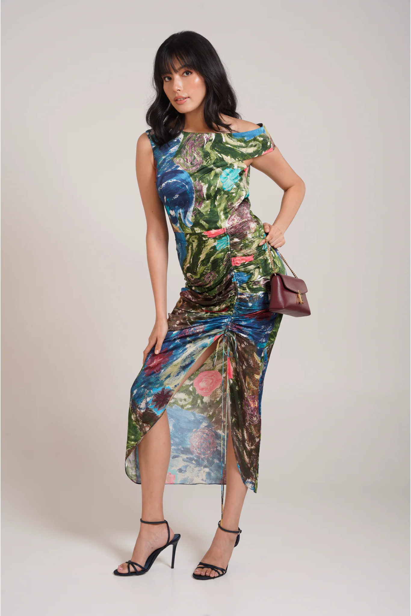 Gaia Ruched Dress