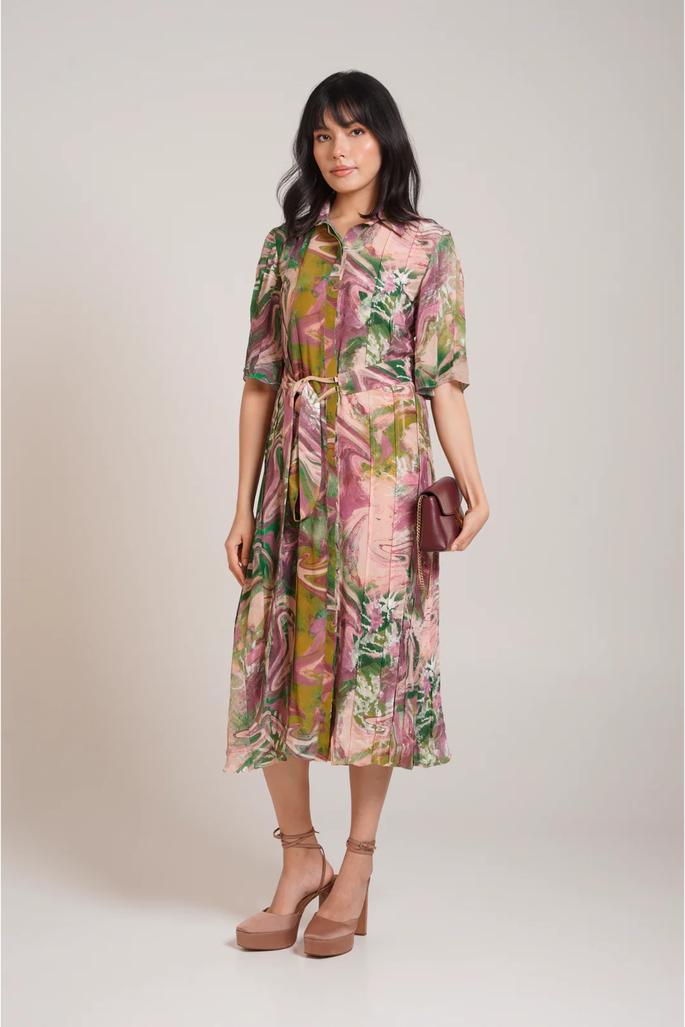 Ira Pleated Dress