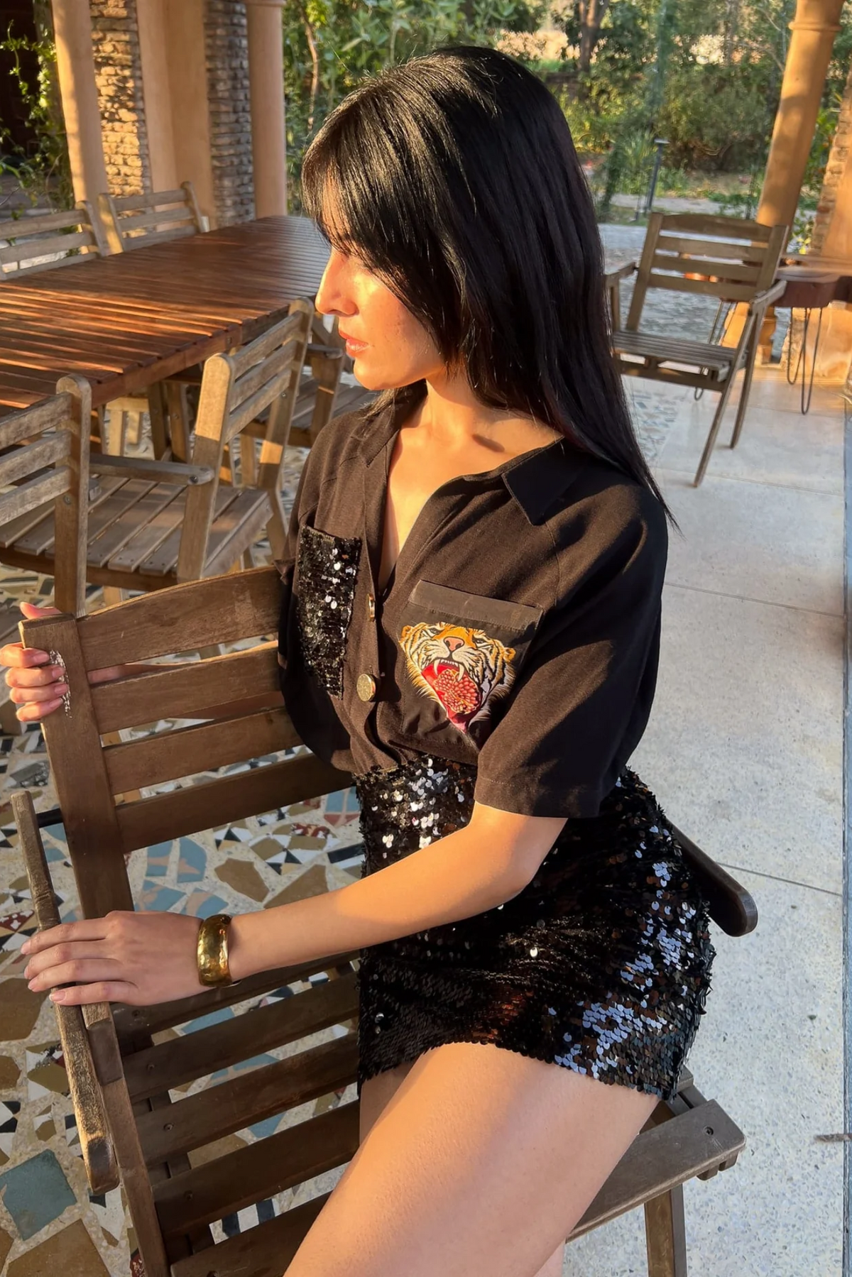 Shirt - Tiger Pom Pocket