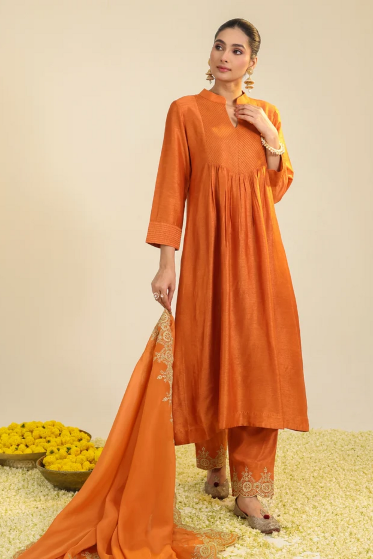 Rust Gumaan Kurta Set