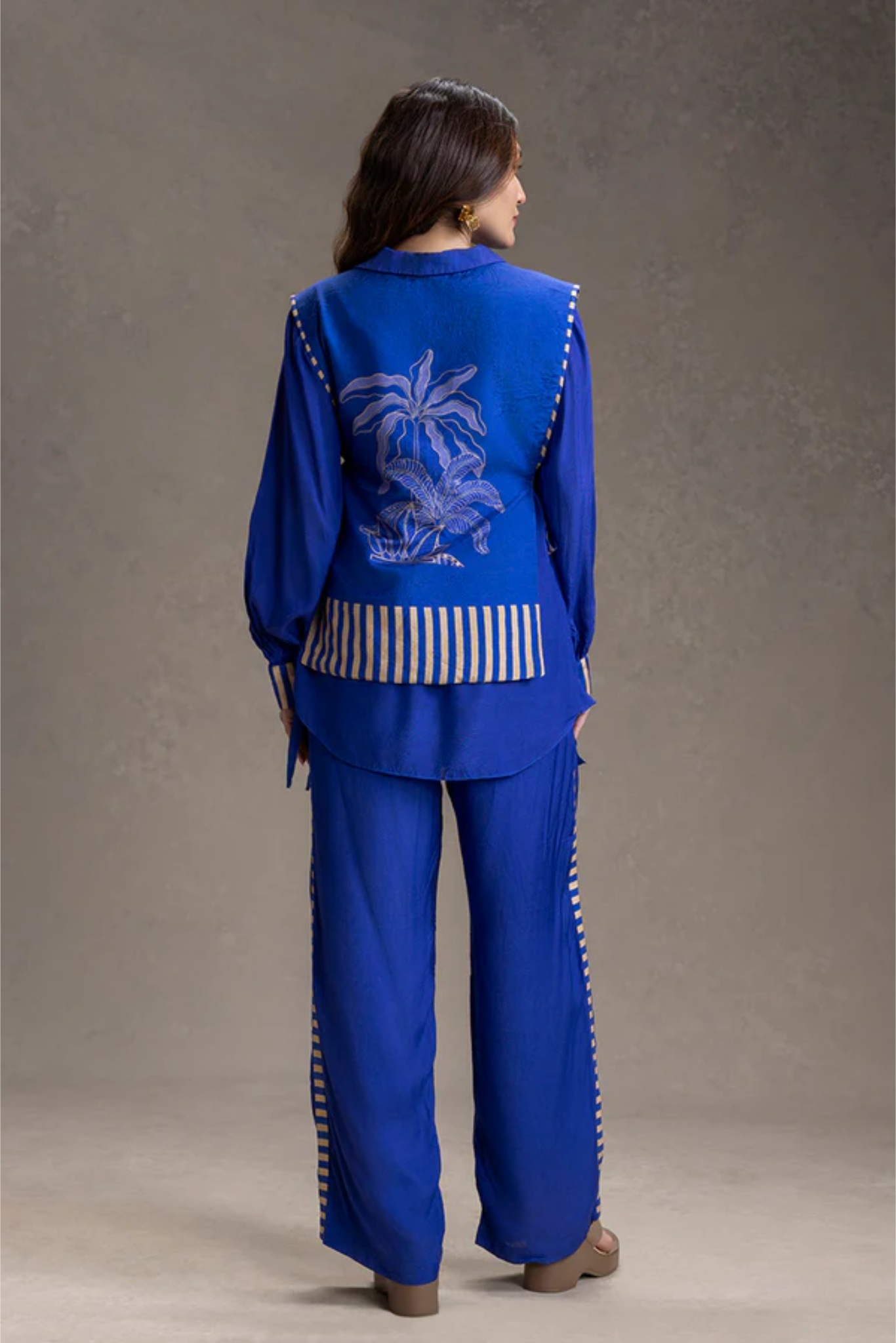 Kyomi Bib-Style Shirt with Pants