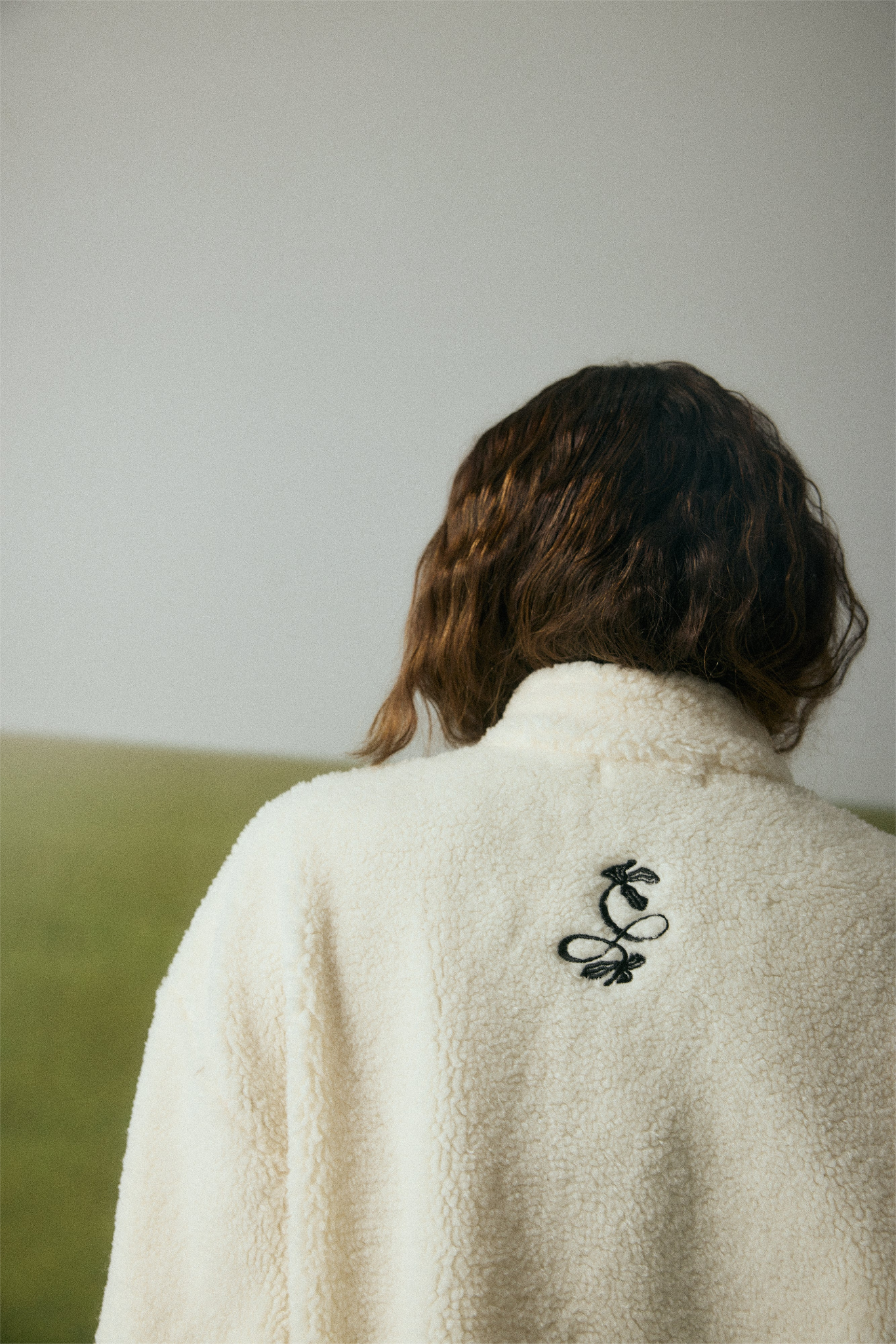 SNOW WHITE OVERSIZED SHERPA JUMPER