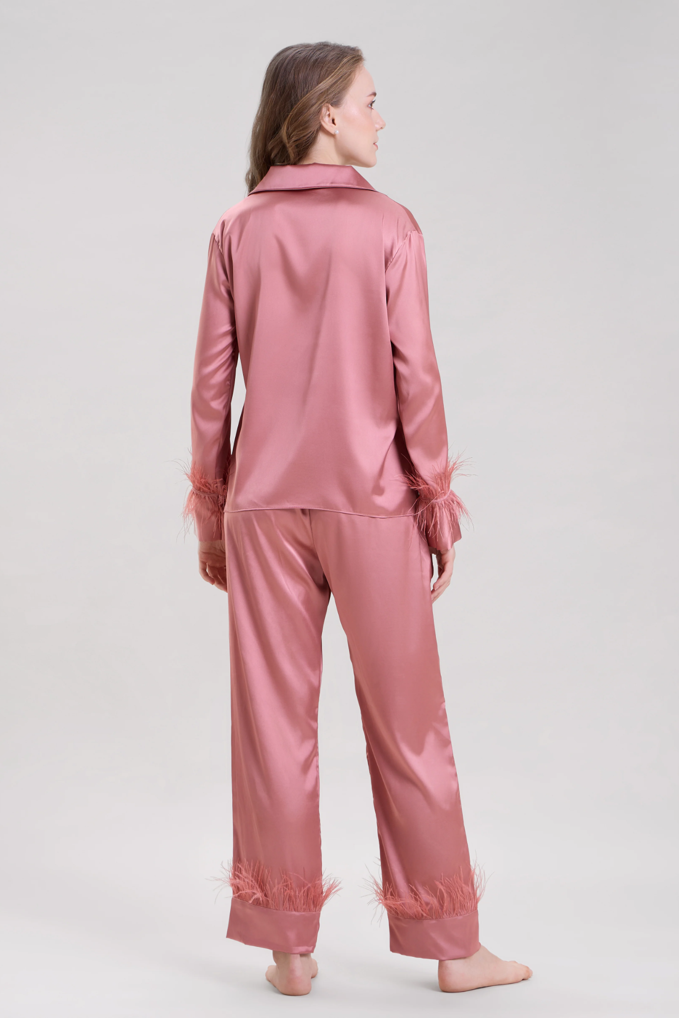 Blush Pink Feather Nightsuit