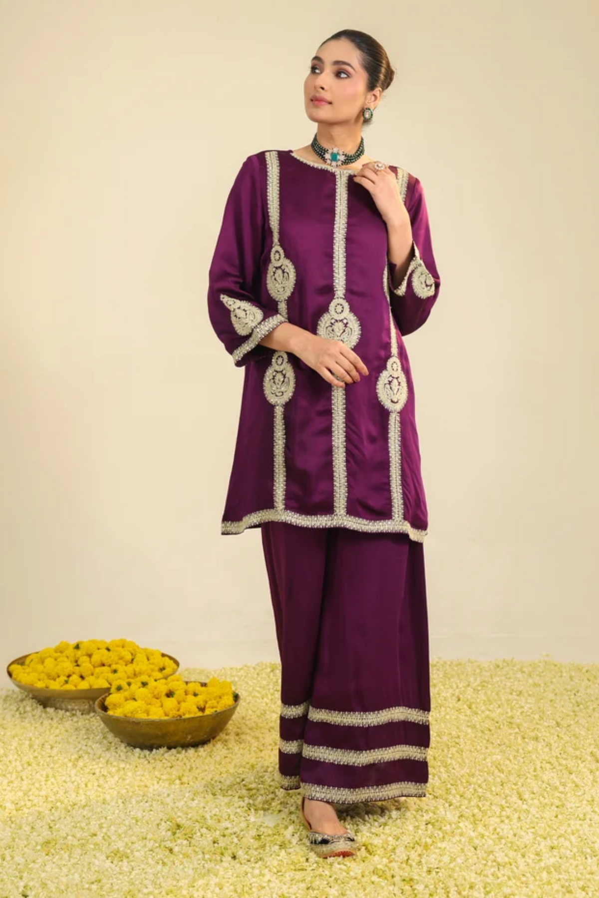 Purple Zainaa Kurta Set