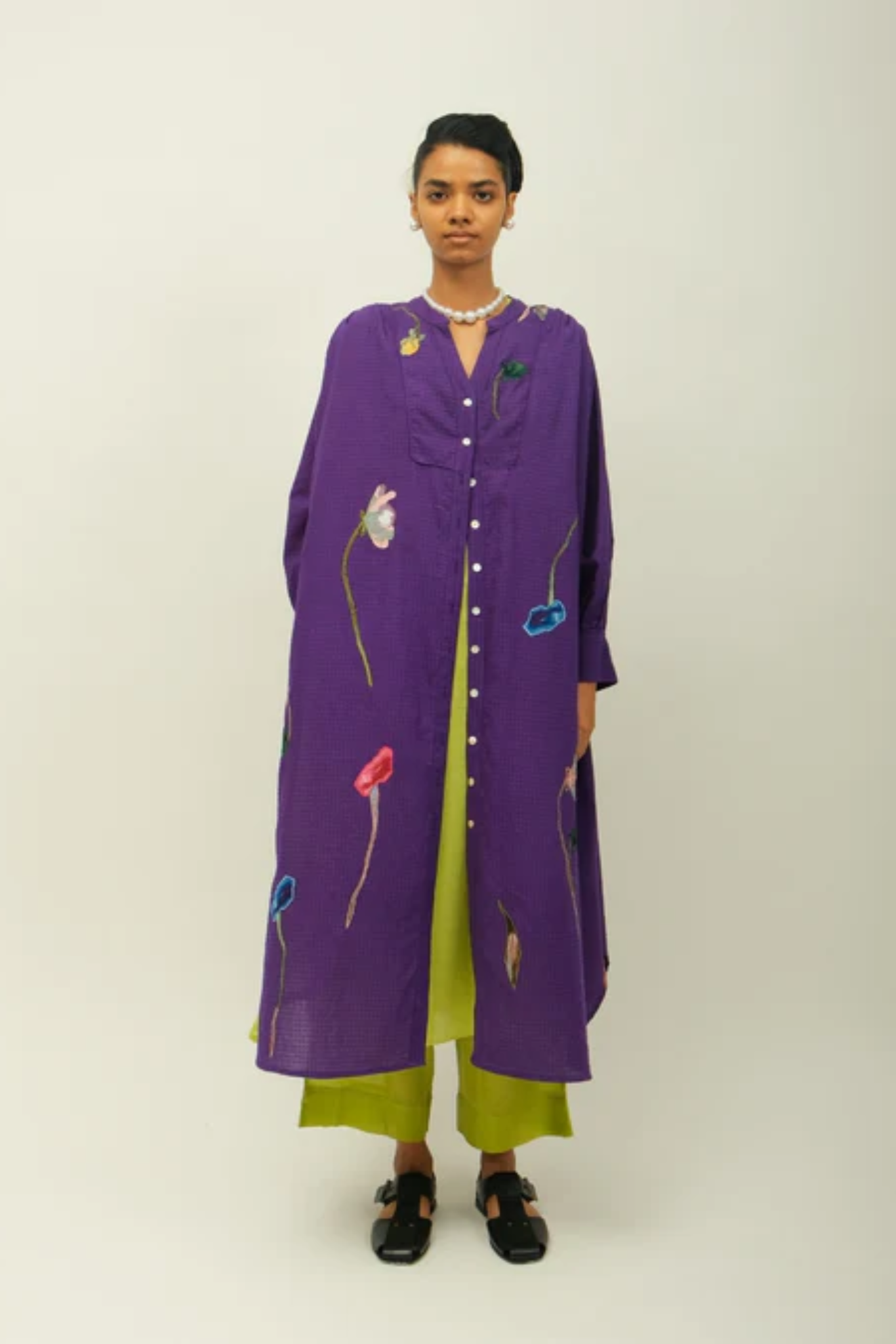 Thistle Appliqué Dress