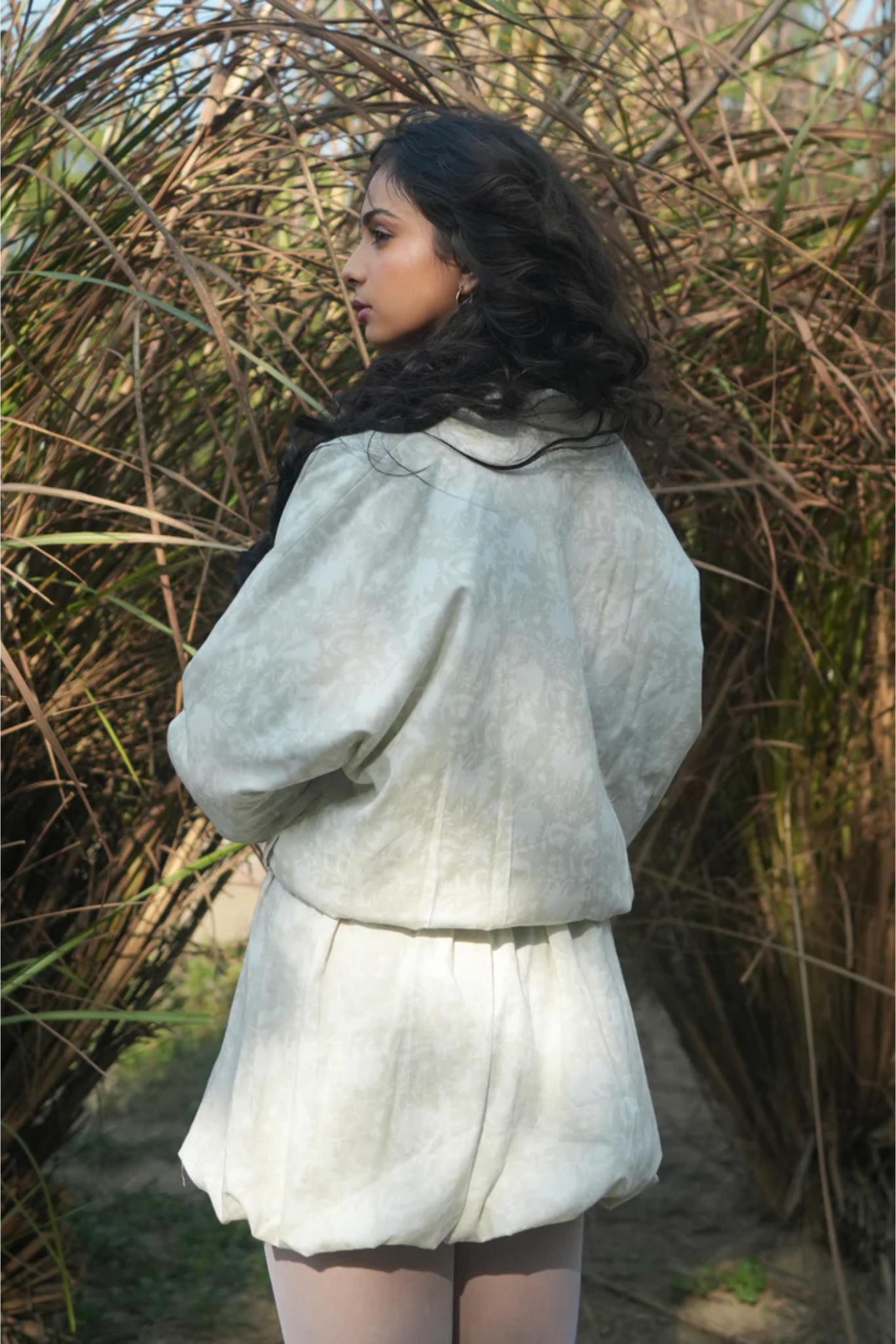 Plume Balloon Skirt - Ivory