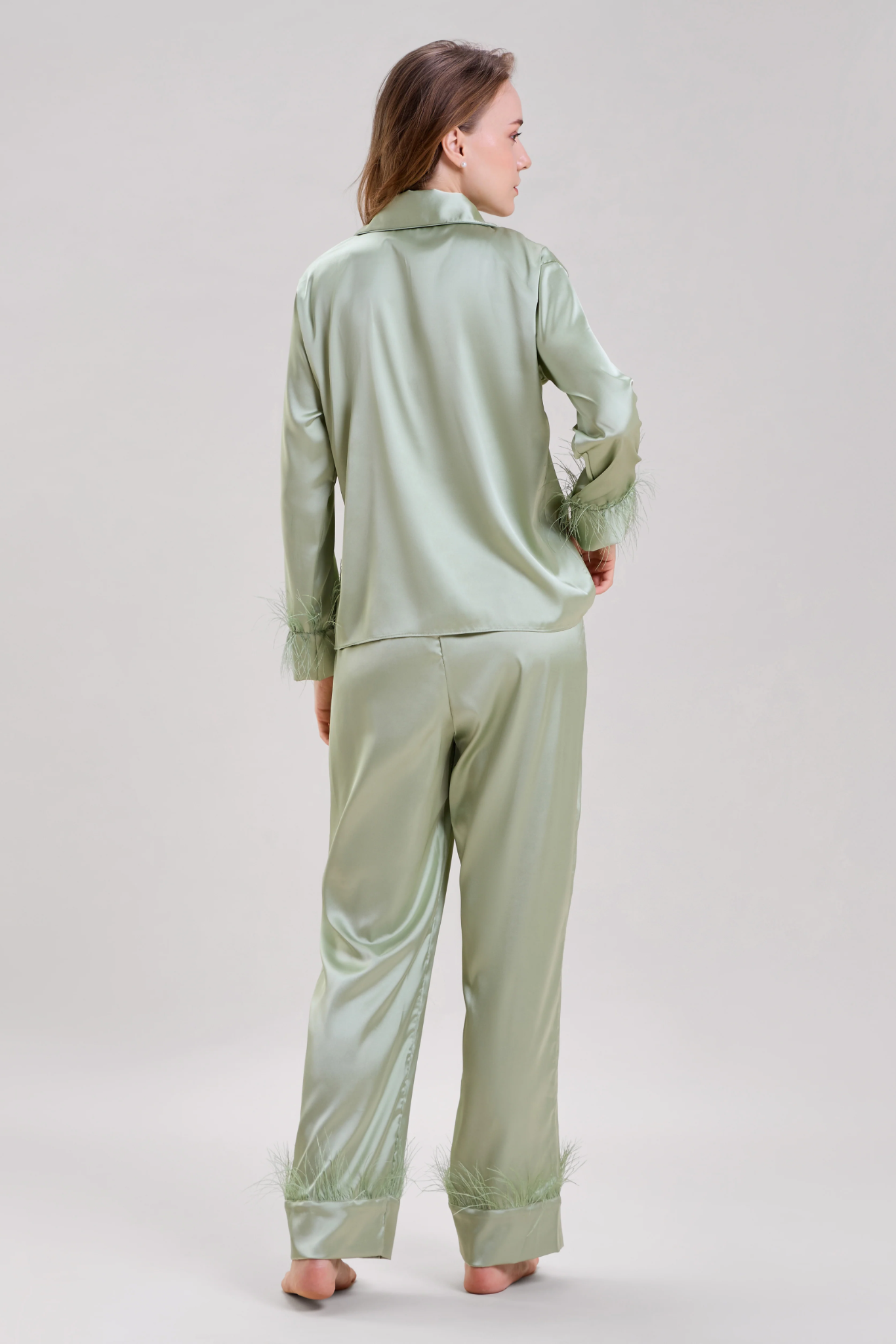Mint Green Feather Nightsuit