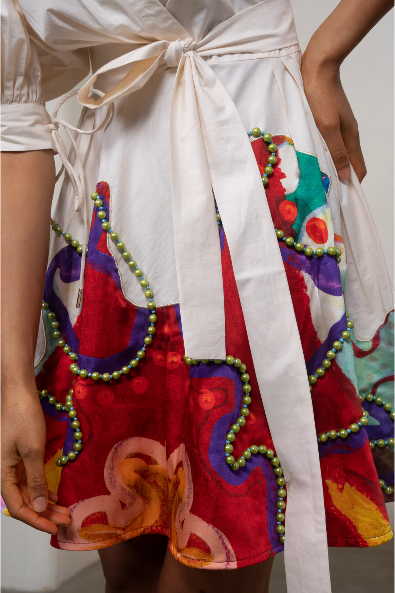 Alya Tie-Up Dress