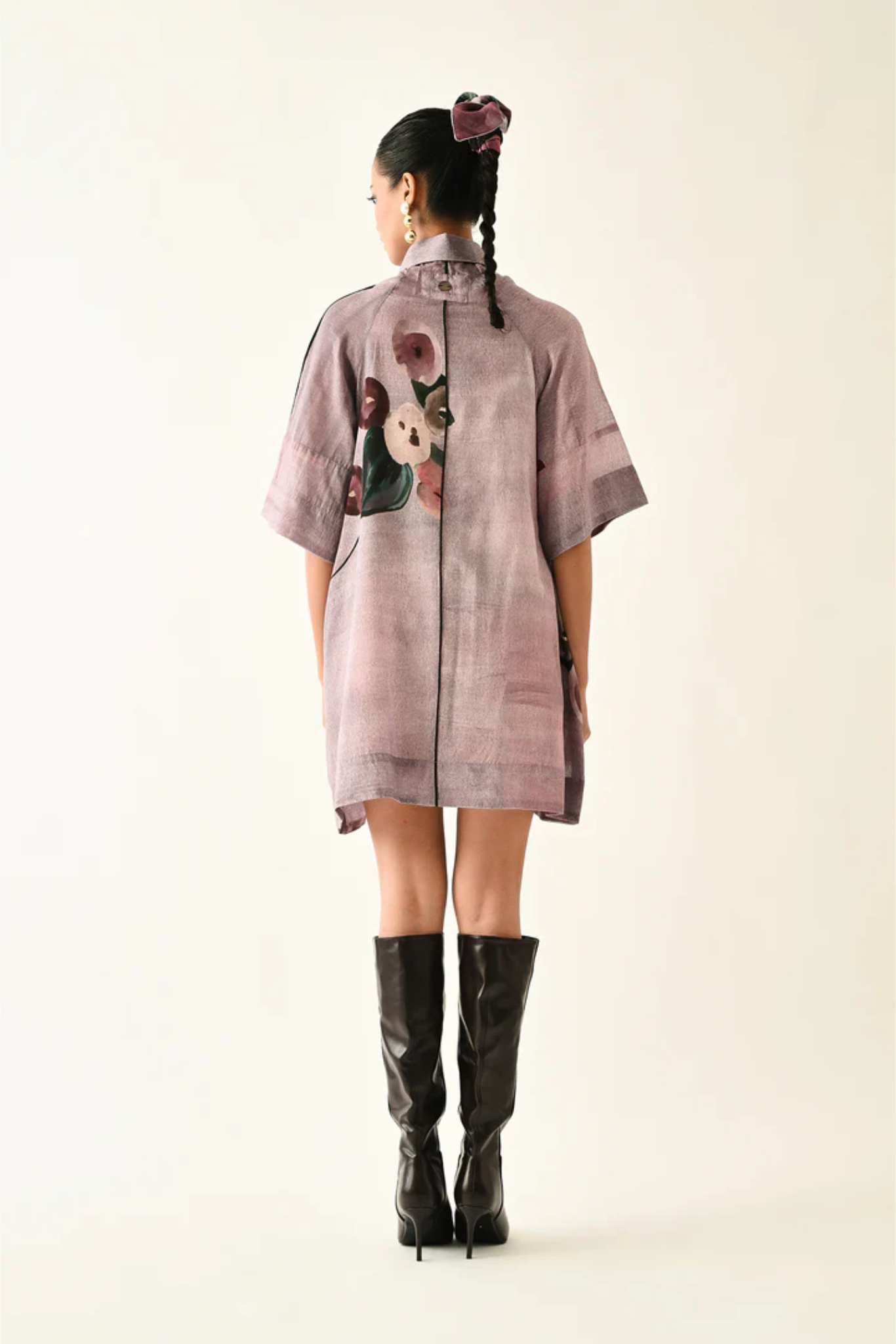 Dusk Pink Aline Short Dress