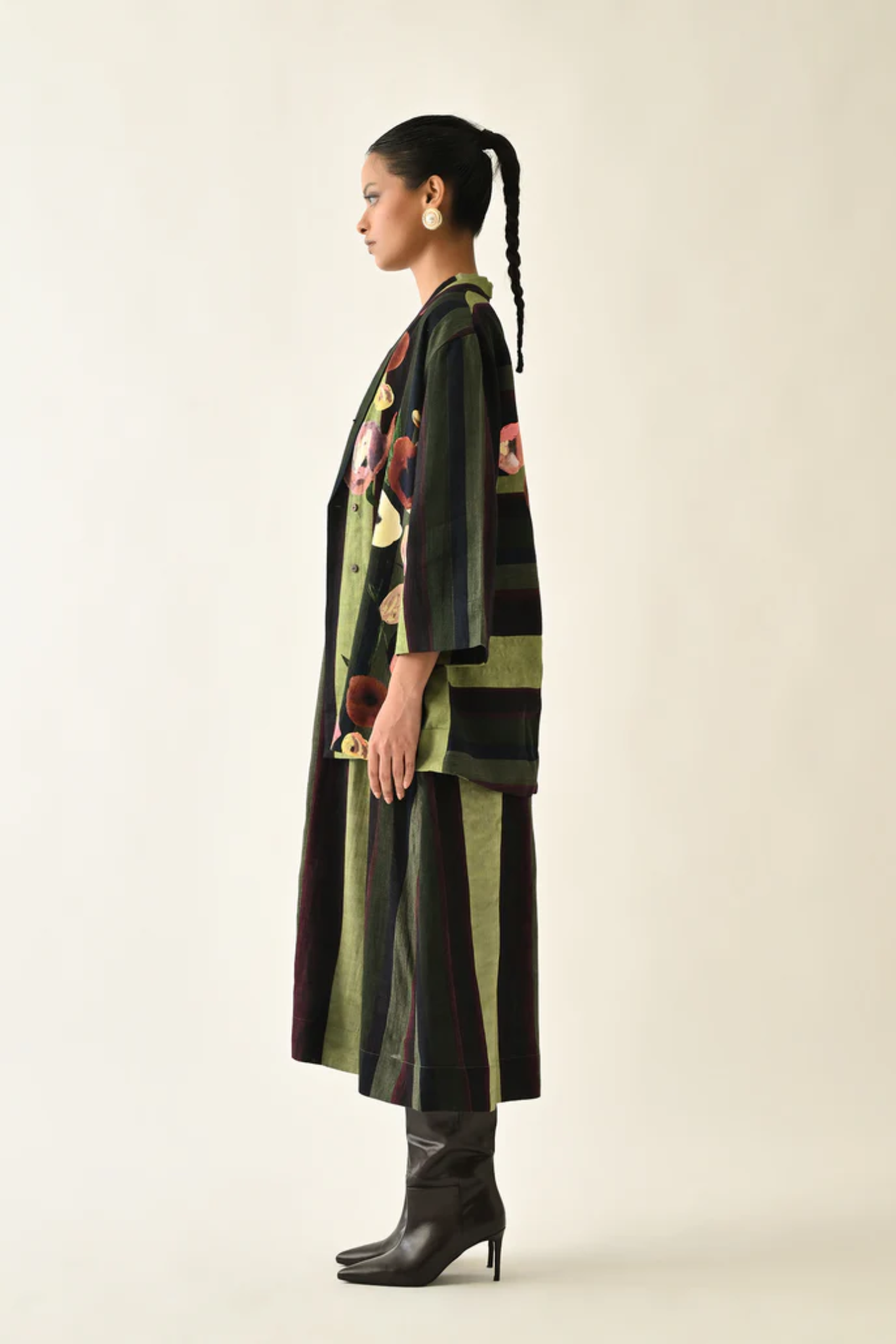 Moss Stripes Aline Set