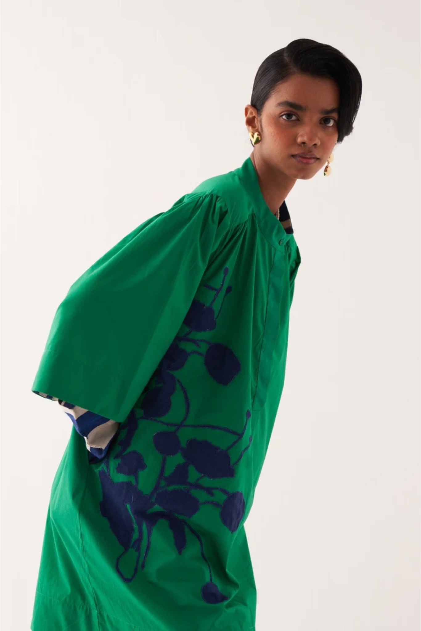 Emerald Applique Dress
