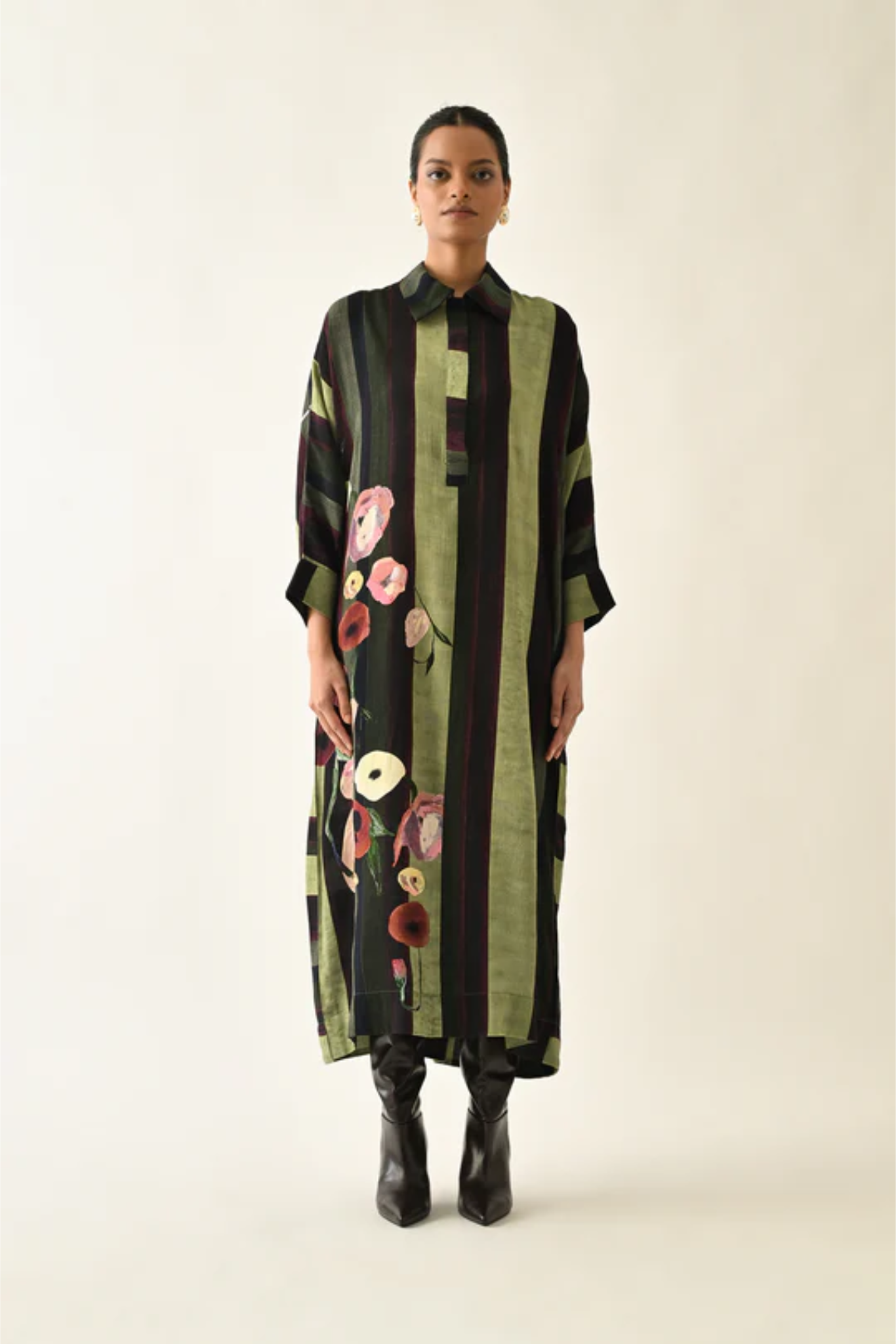 Moss Stripes MH Dress