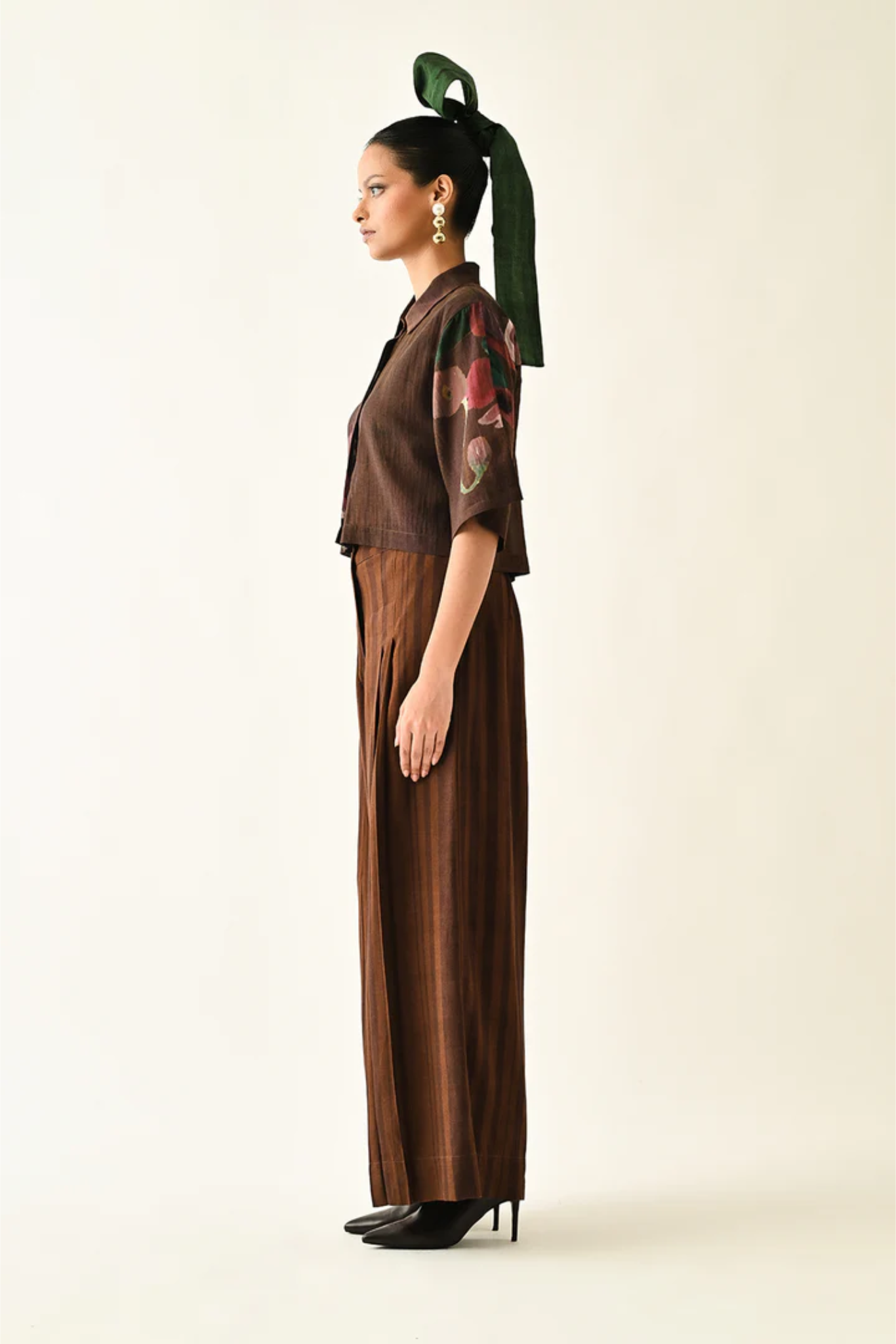 Brown Stripes PP Pant