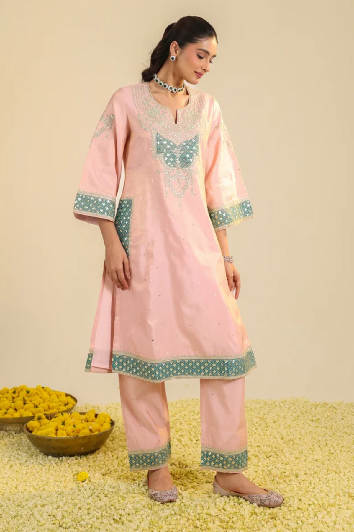 Pink Akshi Kurta Set