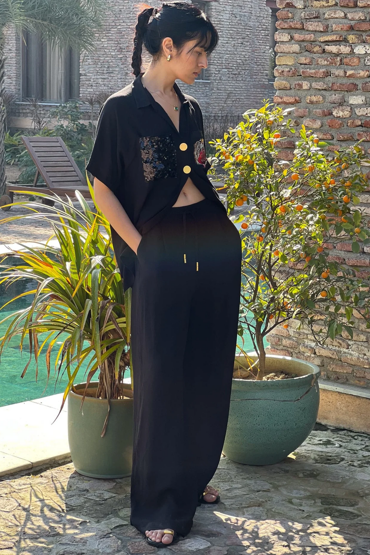 Black Lounge Trousers