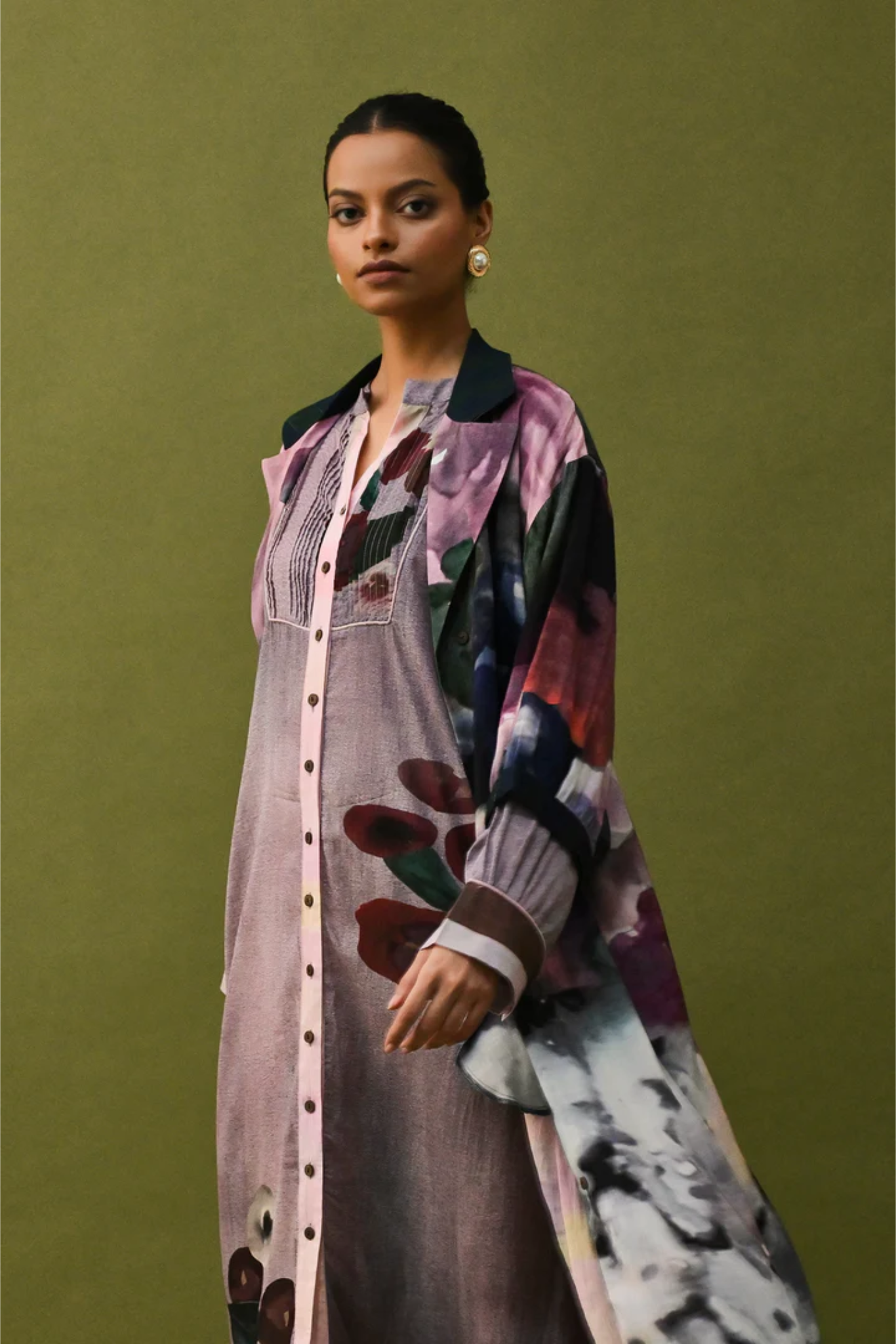 Dusk Pink Trench Set
