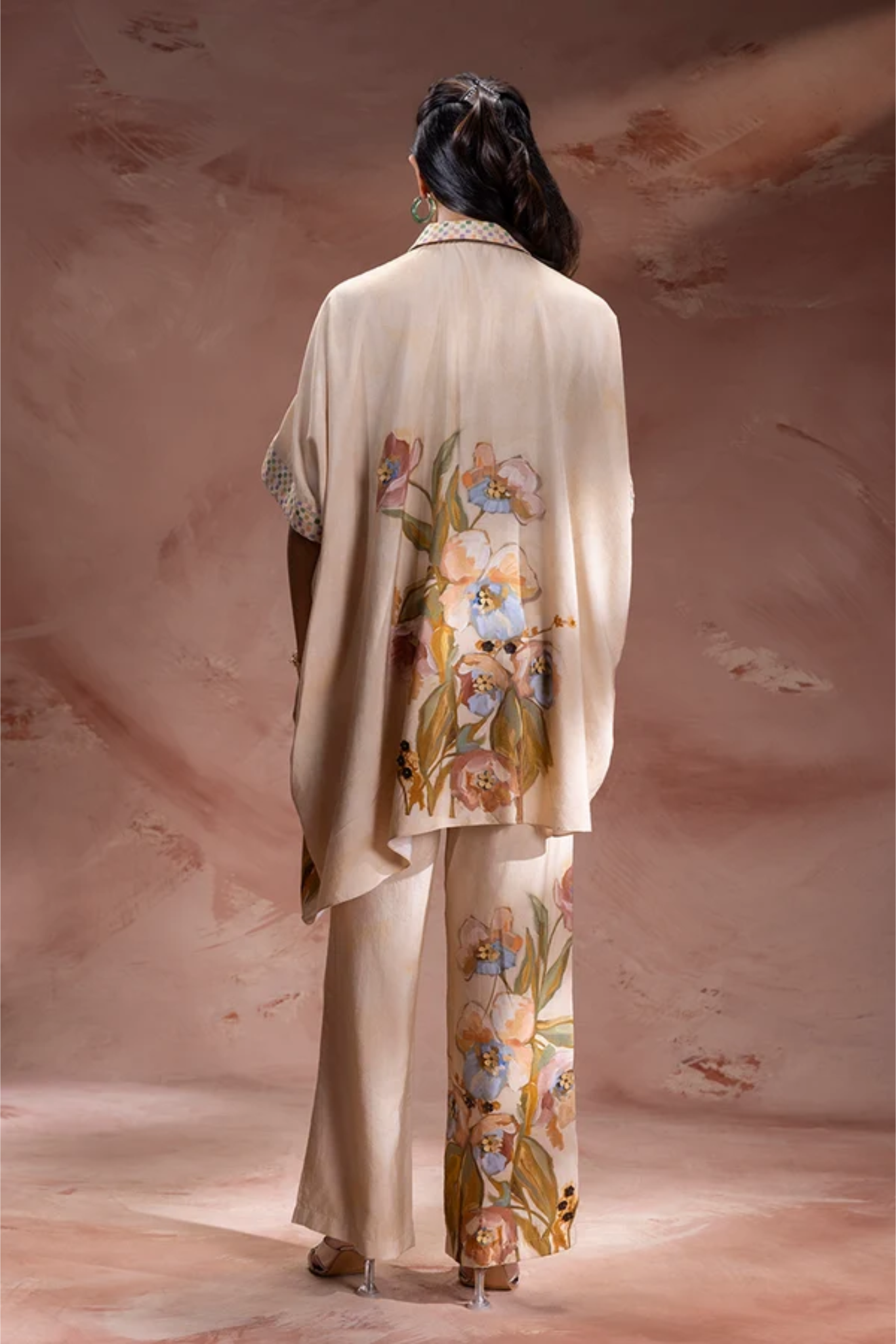 Zeya Embellished Kimono tunic and Pant