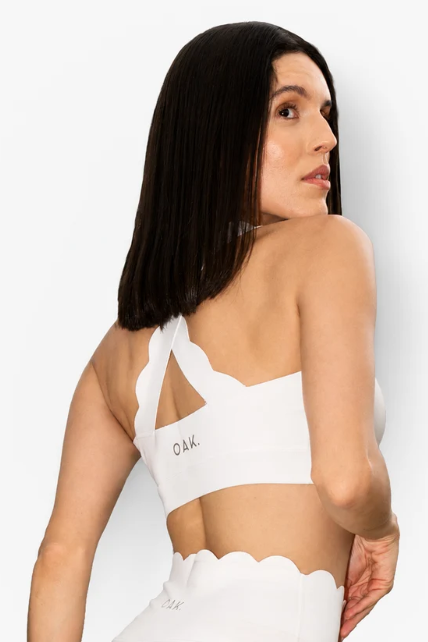 The Scallop Bra in White