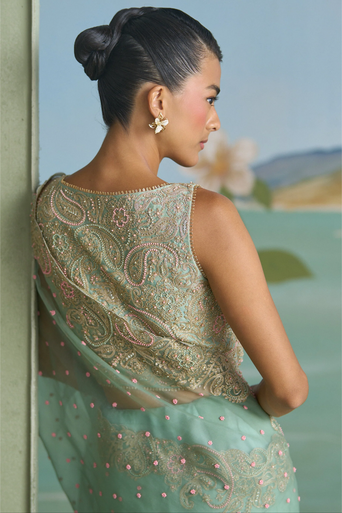 Vrinda Paisley Saree