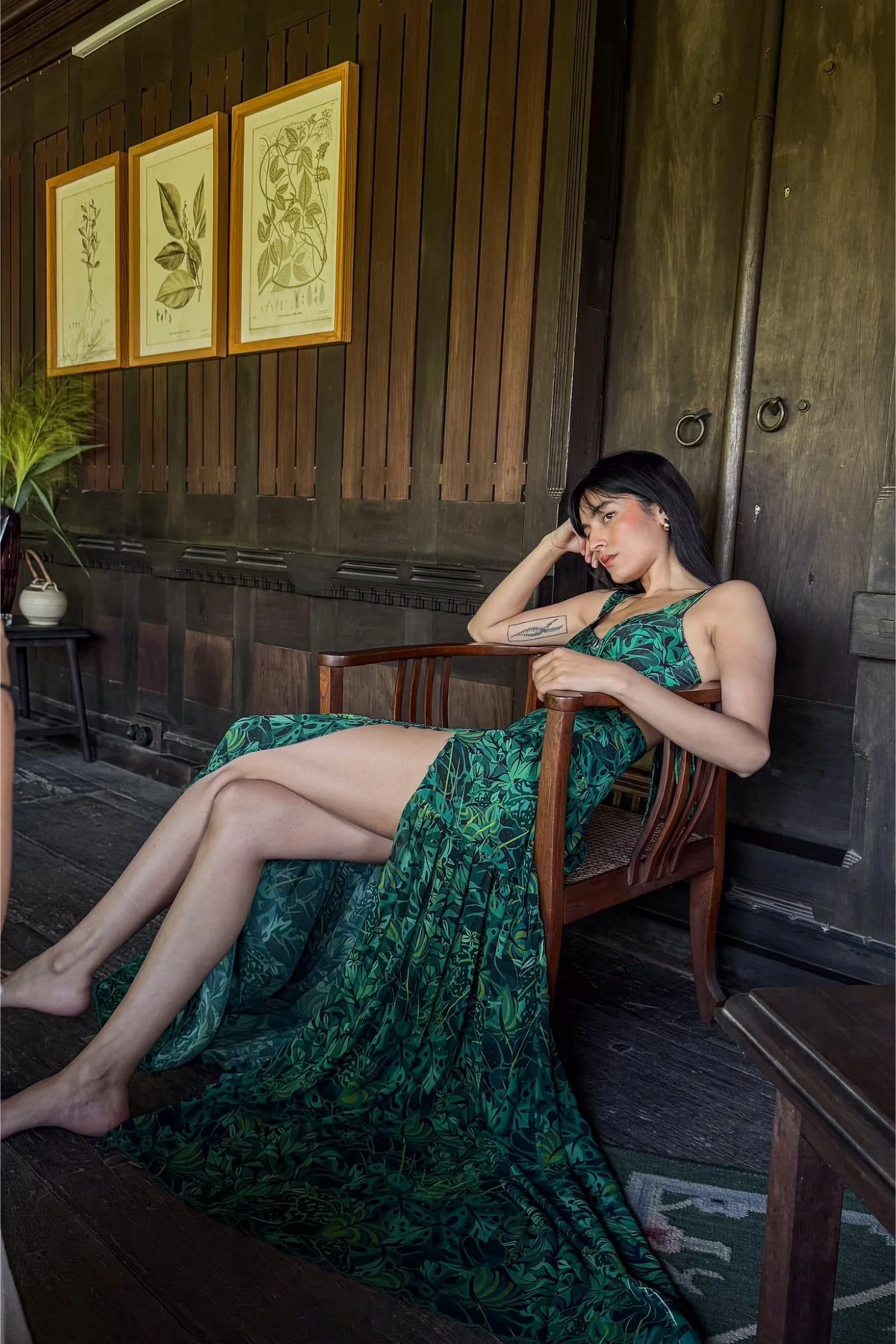 Long Skirt - Emerald Jungle