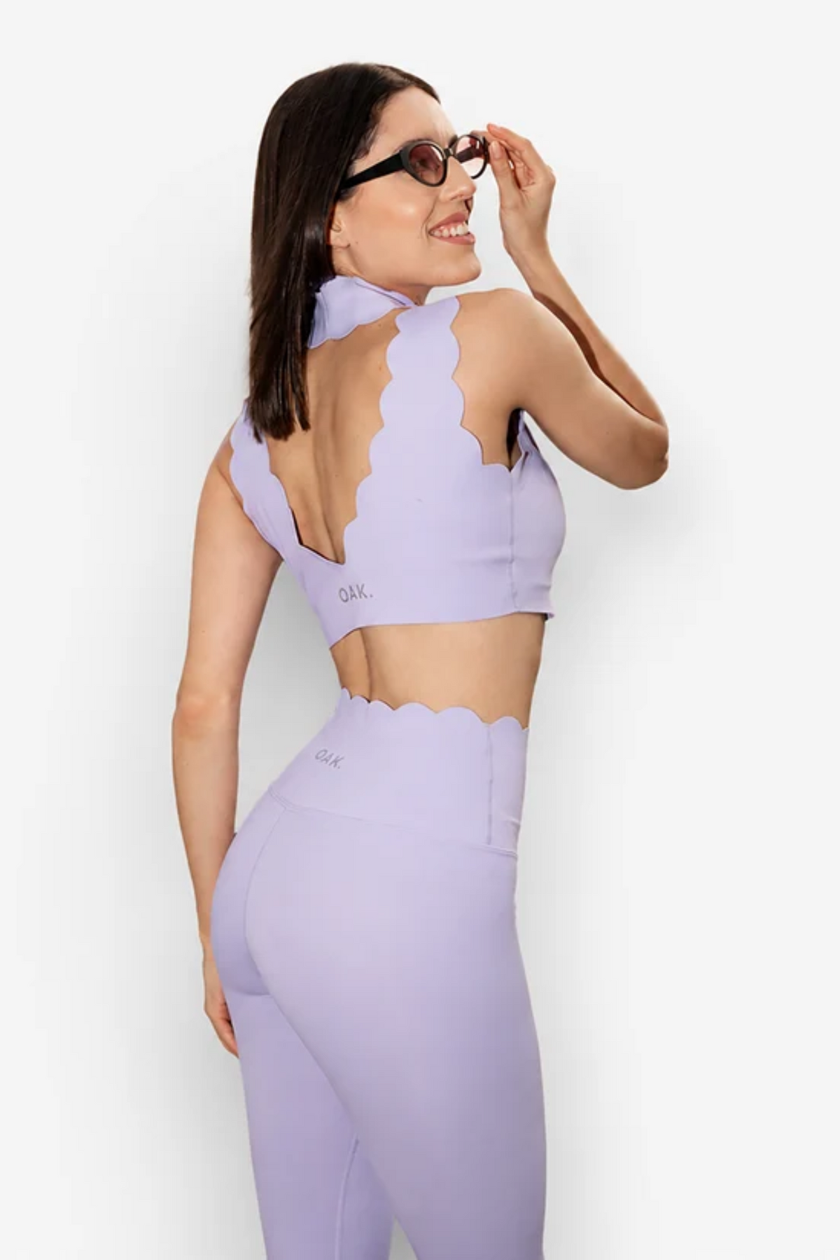 The Scallop Legging in Lilac